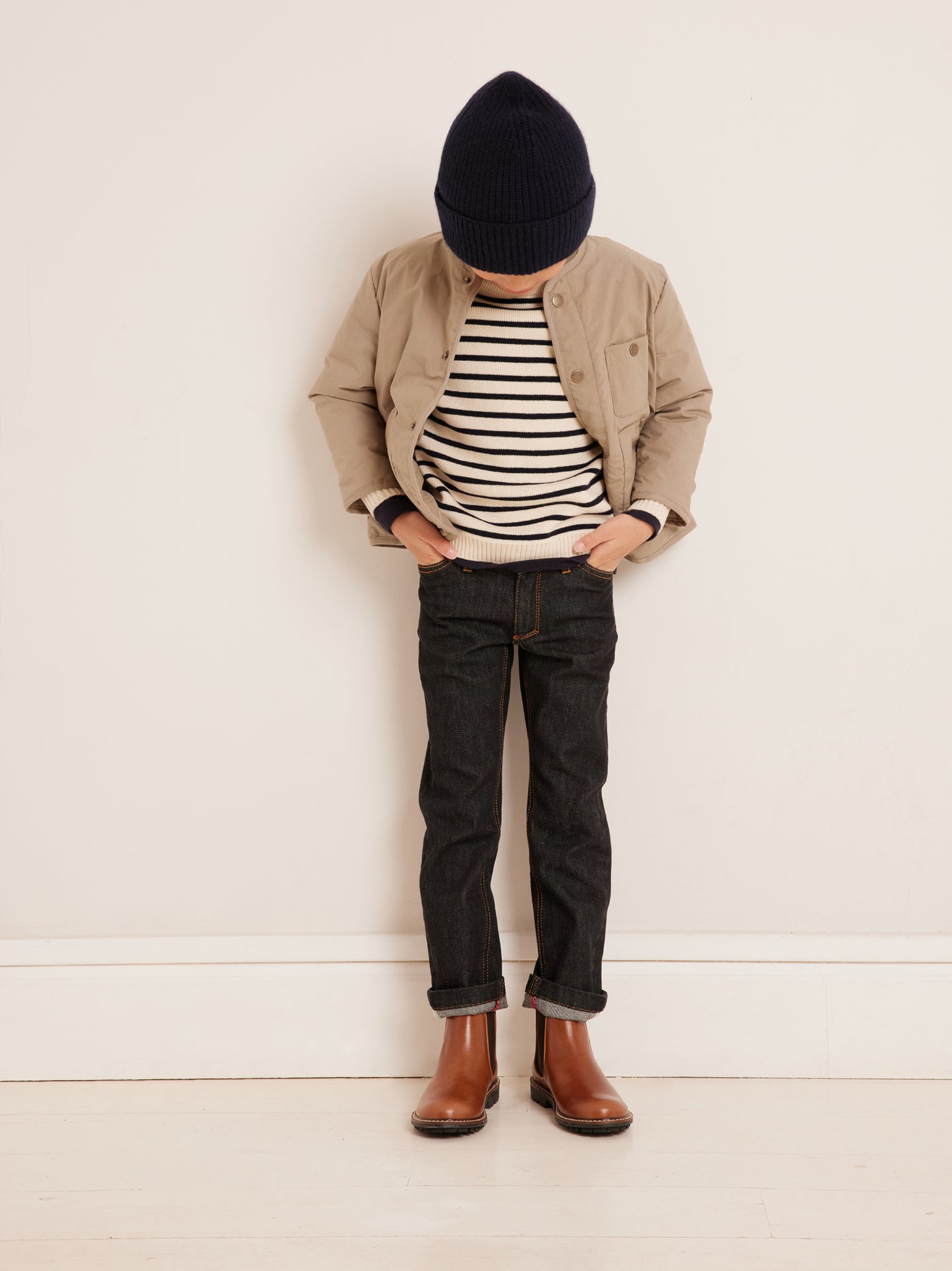 Winter 2023 Jungen Marine-Look