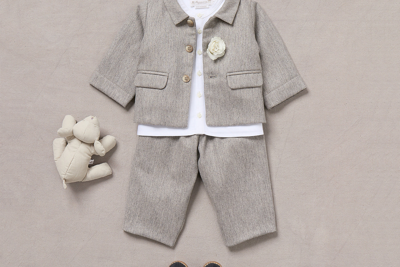 Winter 2024 Baby boy's look - Flannel suit