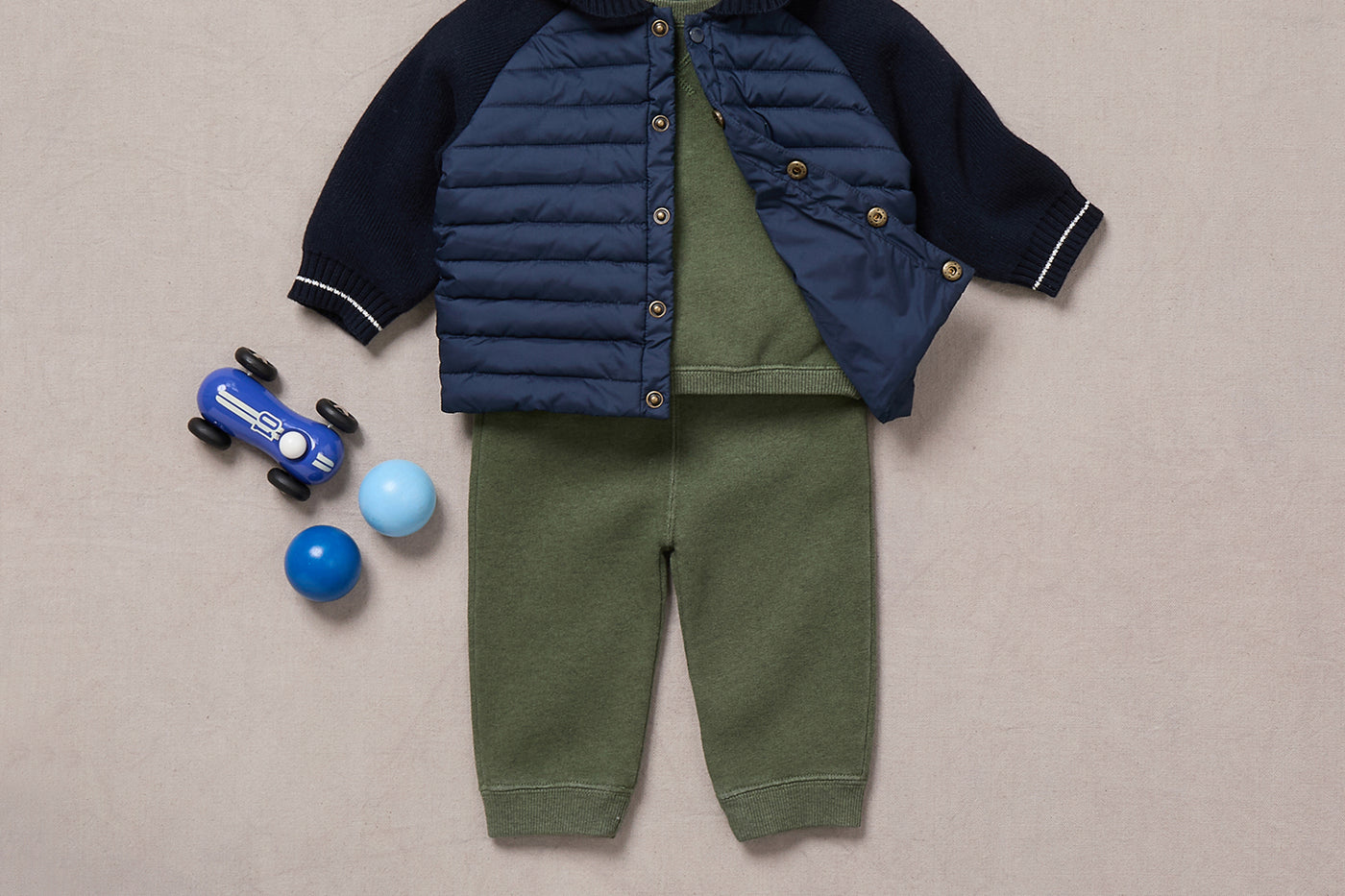 Winter 2024 Baby boy's look - Quilted jacket