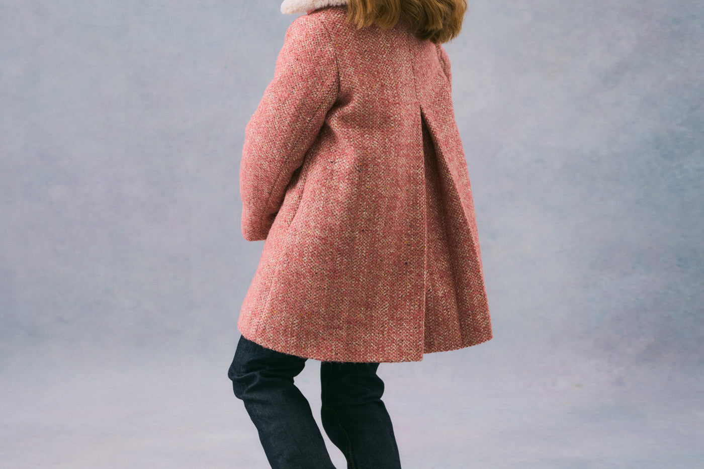 Winter 2024 girl's look wool coat