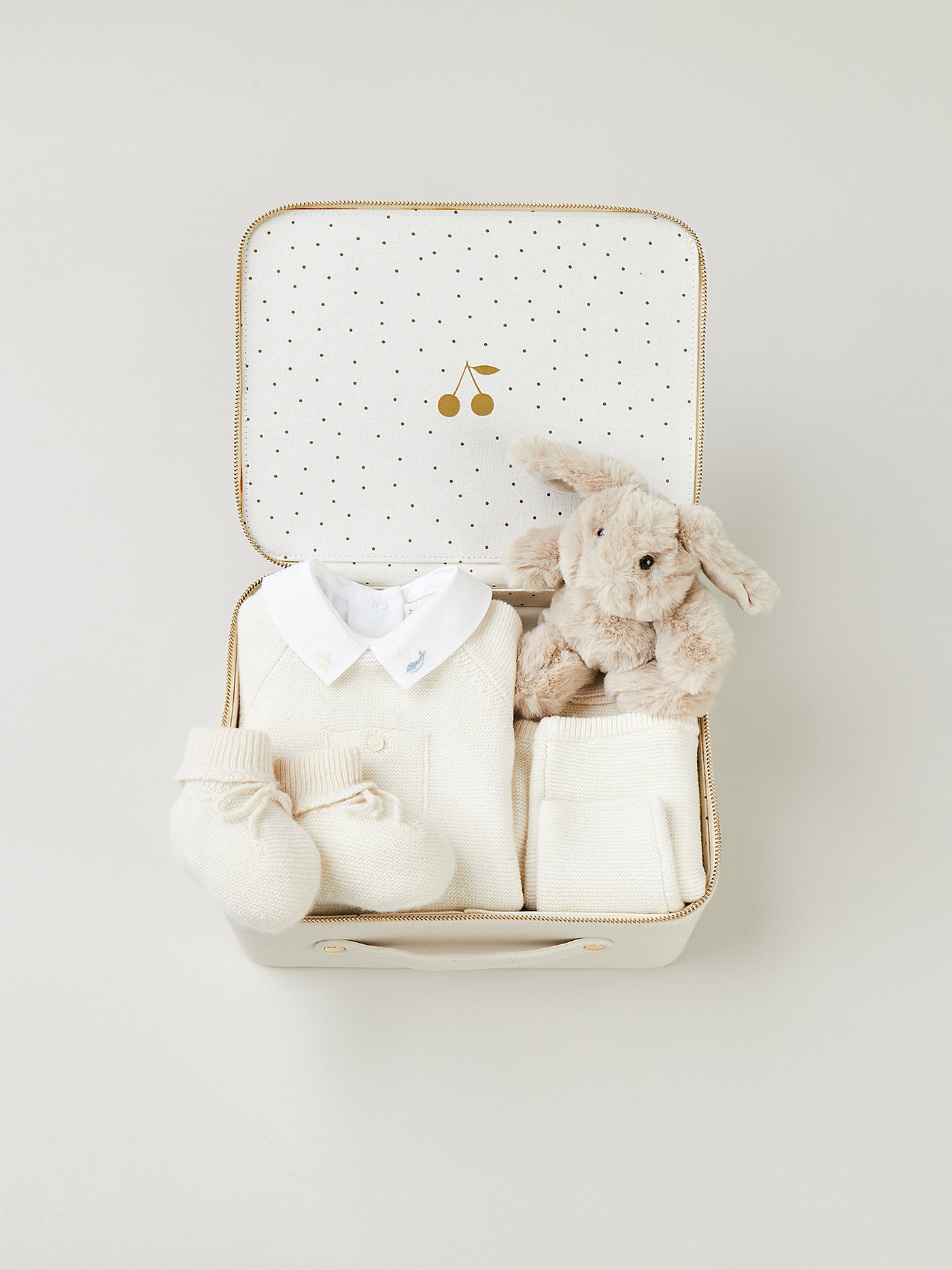 Summer 2024 unisex newborn suitcase cotton and wool set