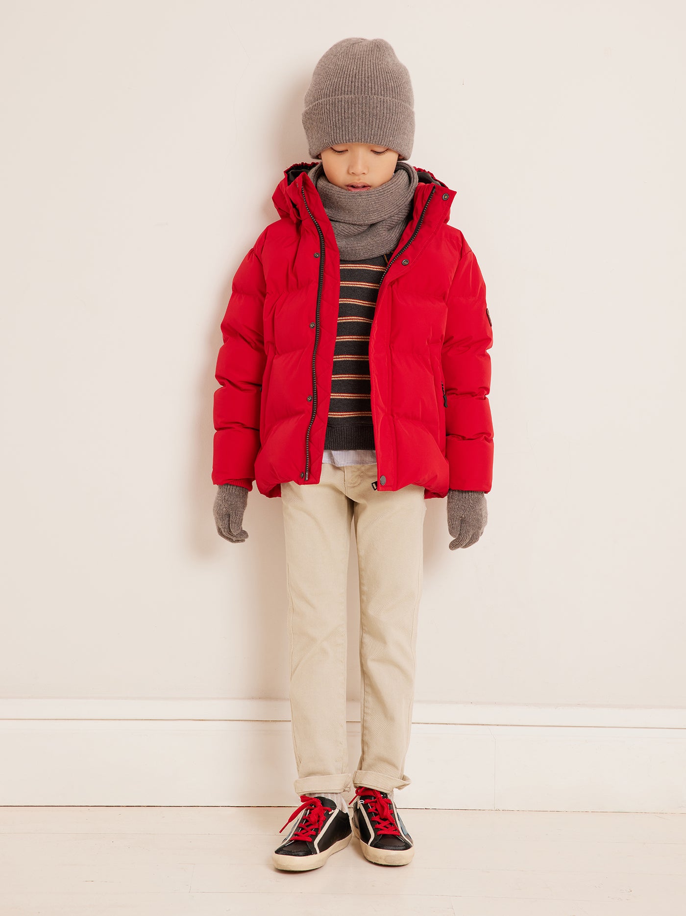 Winter 2023 Jungen Gestreifter Pullover