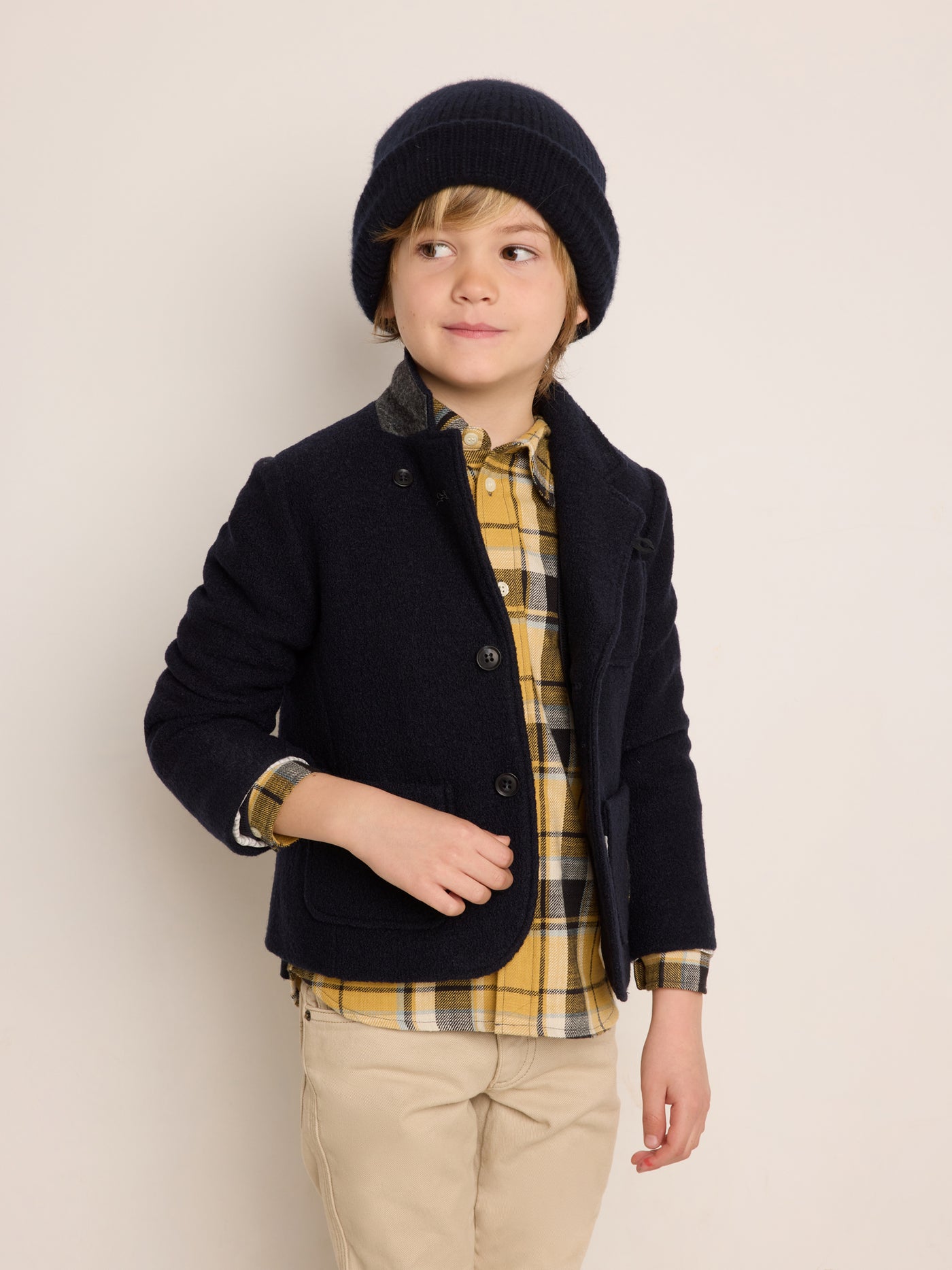 Winter 2023 boy's look blazer jacket