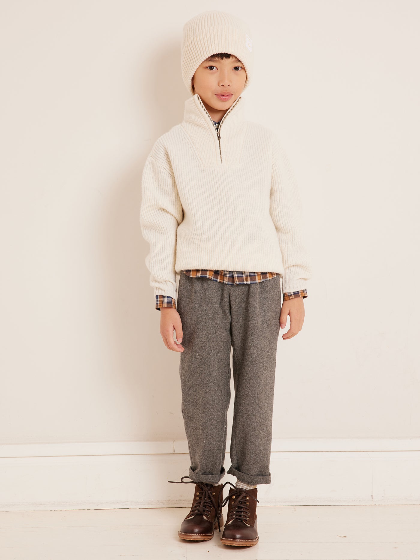 Winter 2023 Jungen Pullover mit Stehkragen