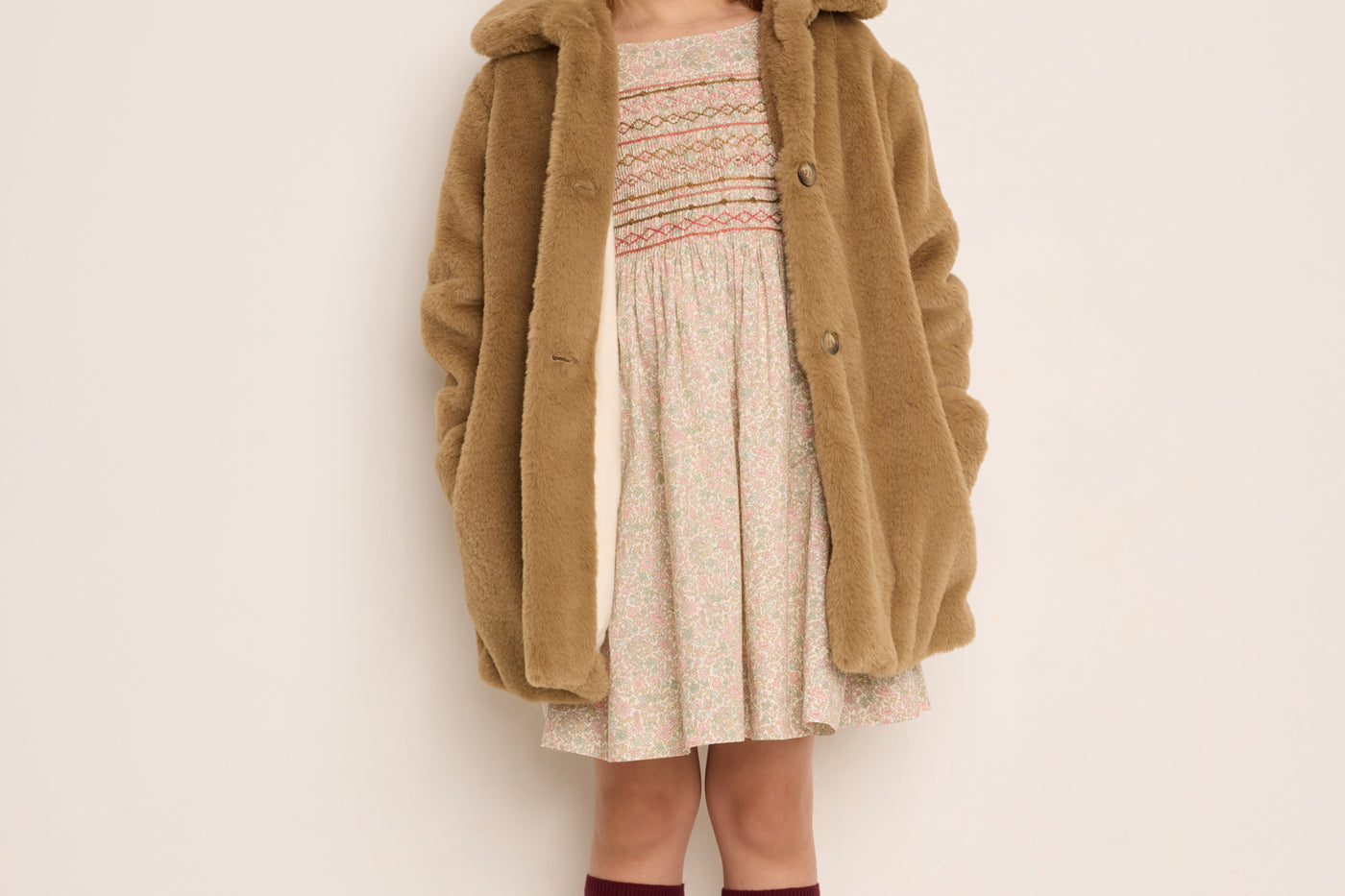 Winter 2023 girl's look liberty dress