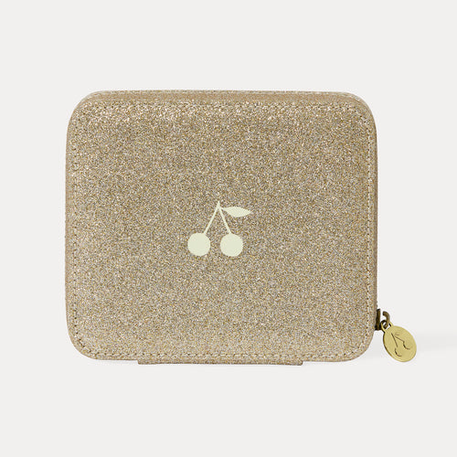 Square glitter pouch