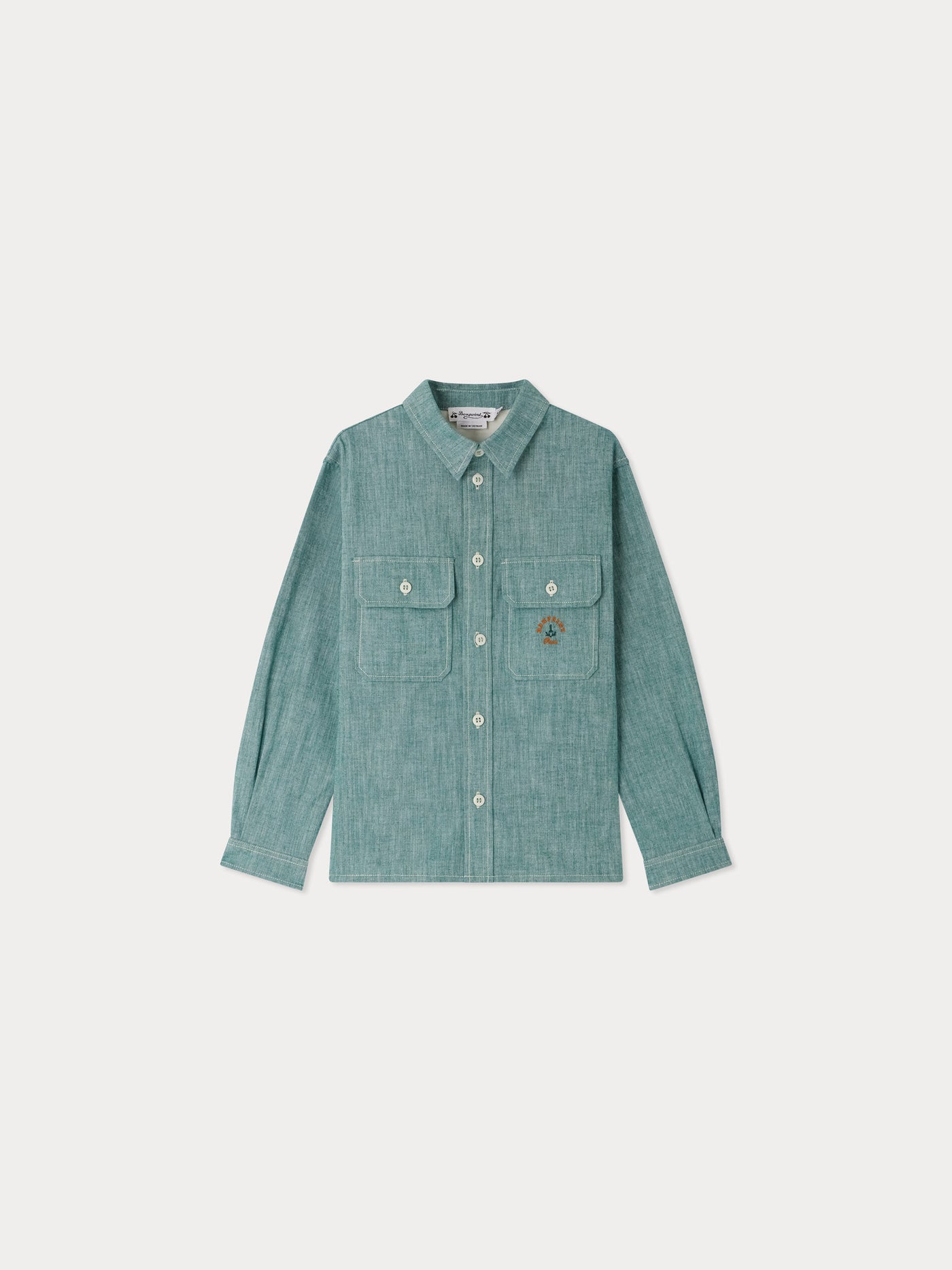 Eddy besticktes Chambray-Hemd