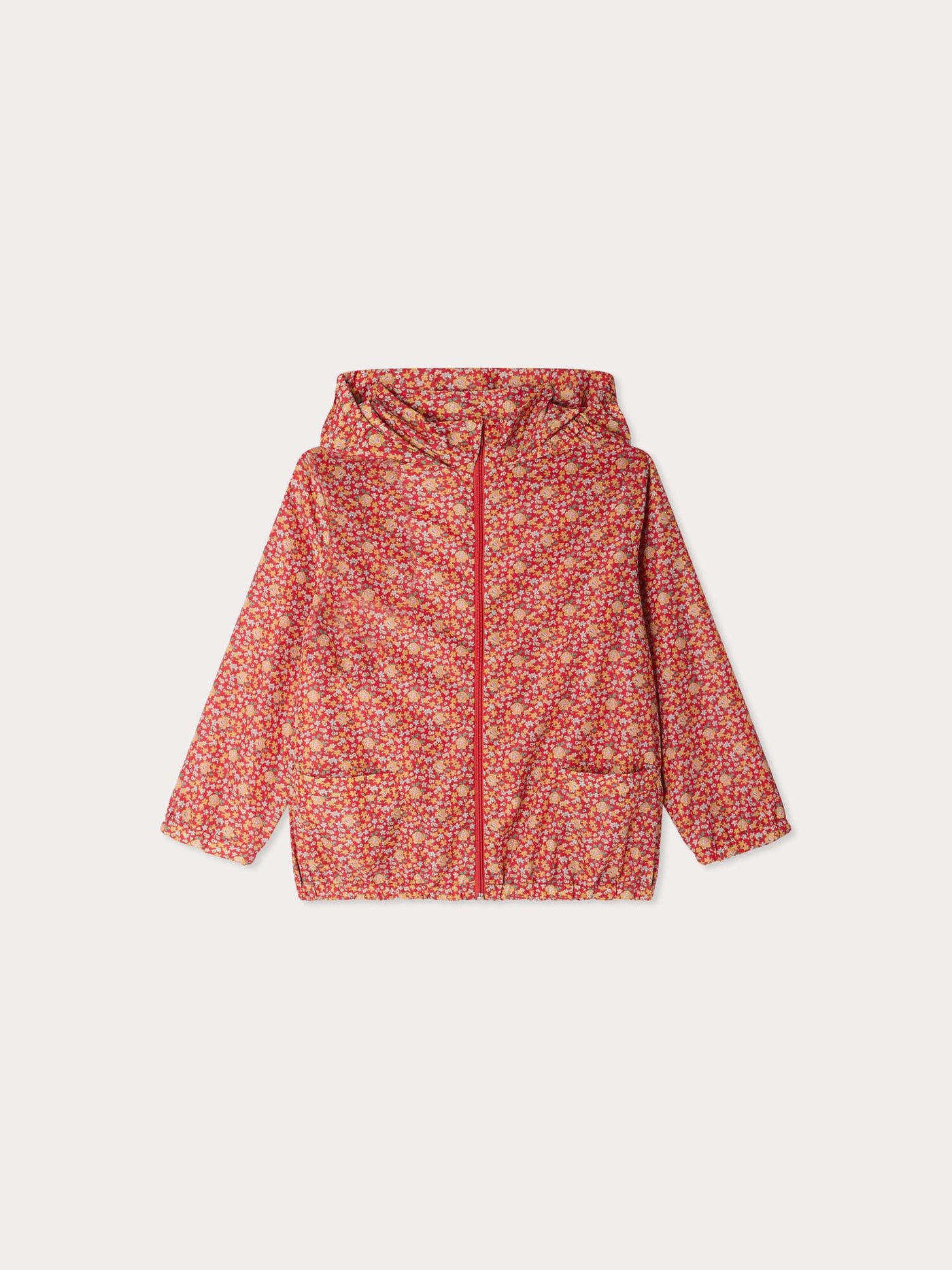 Eglantine-Windjacke mit Kapuze aus Liberty-Stoff