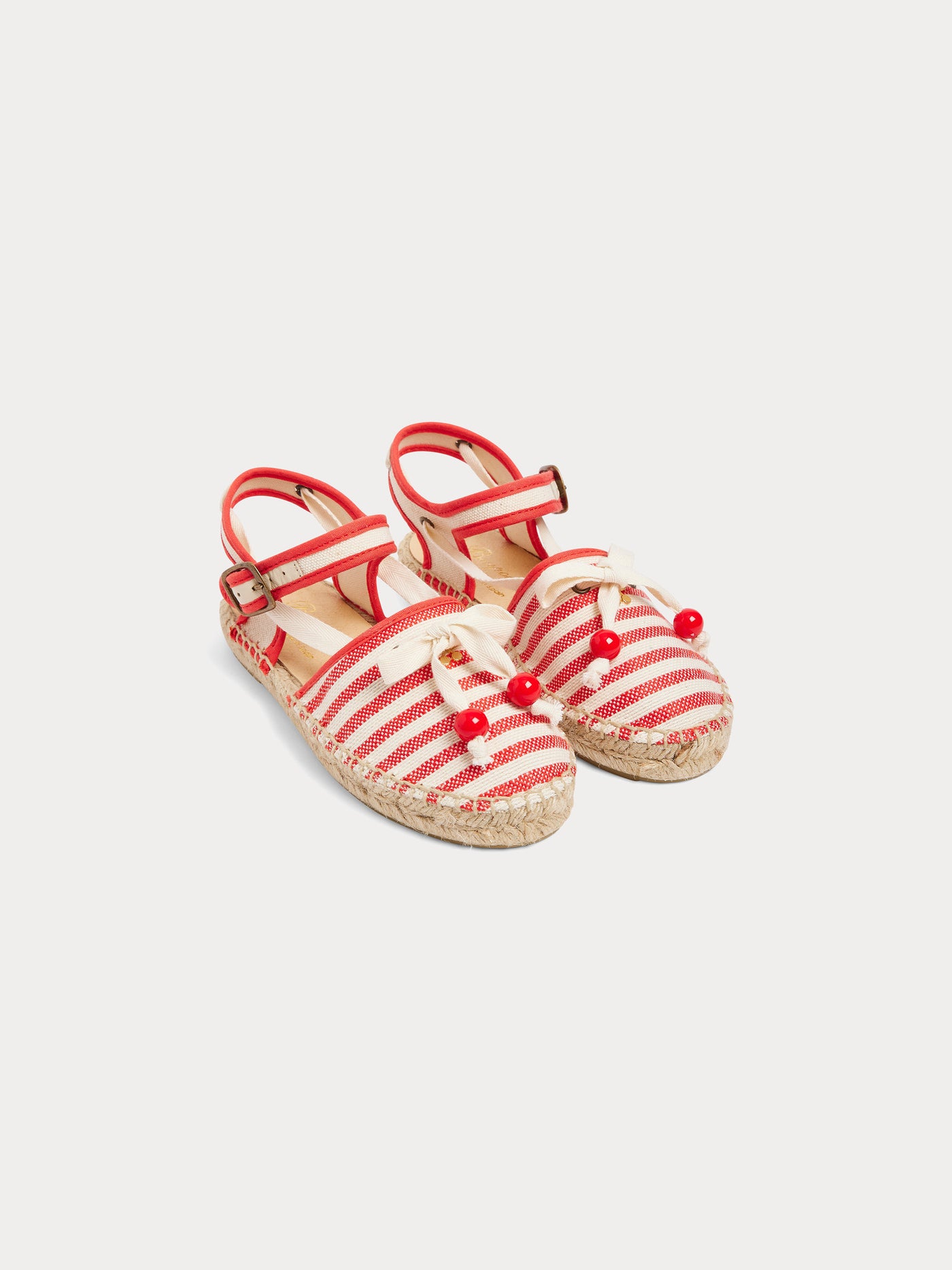 Evila knotted striped espadrilles