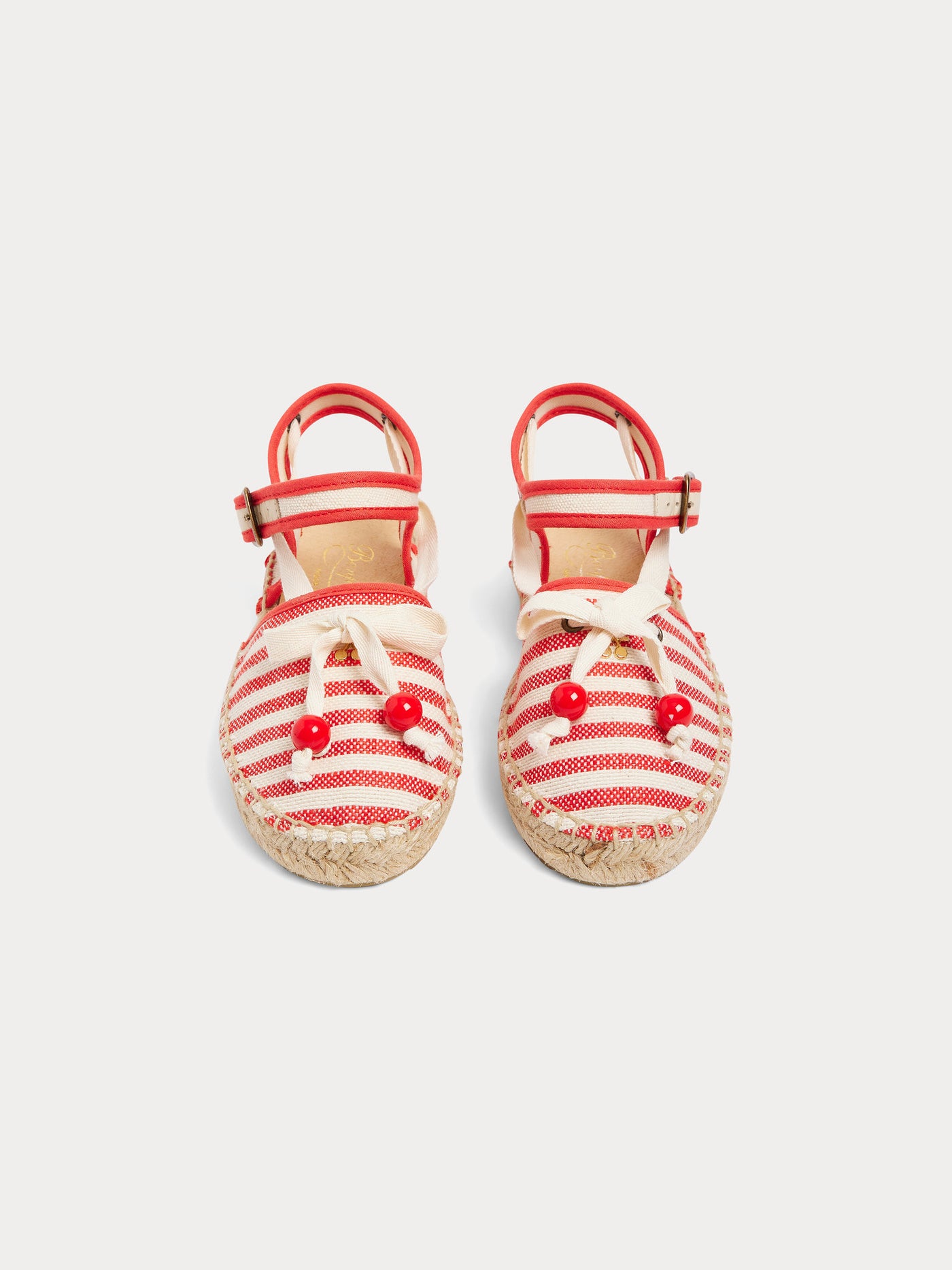 Evila knotted striped espadrilles