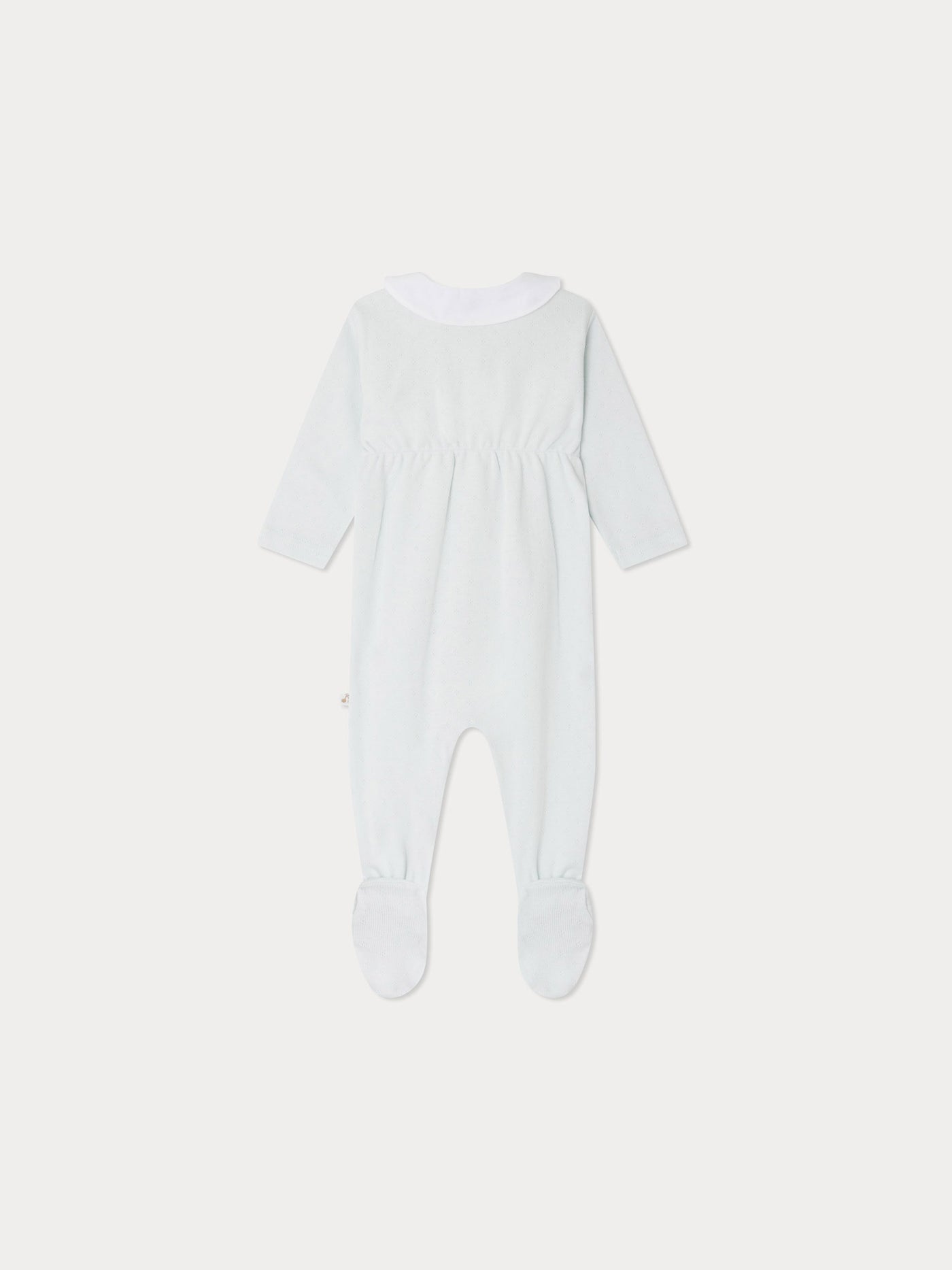 Tilouan-Pyjama aus Pointelle-Strick mit besticktem Kragen