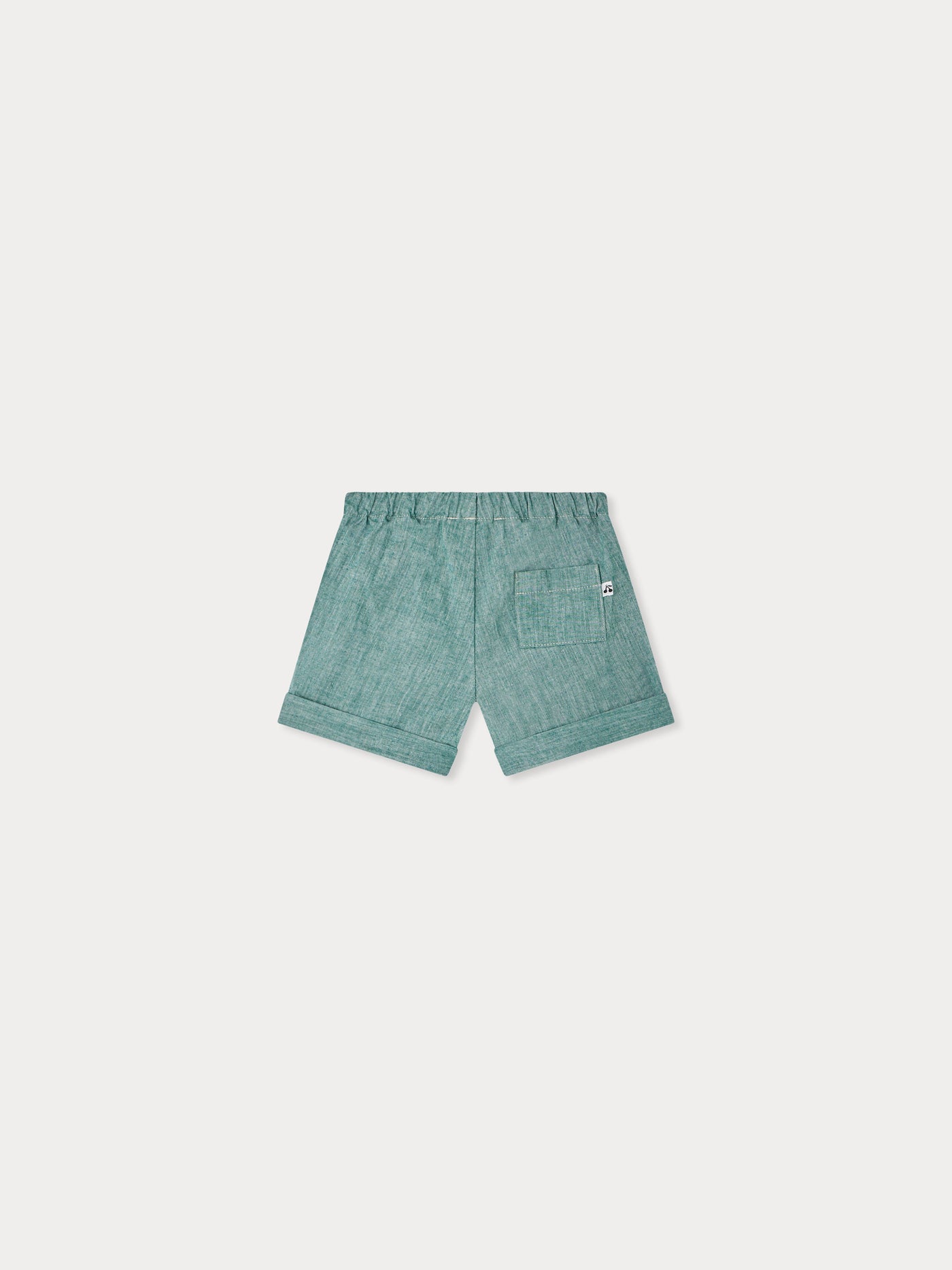 Elastische Chambray-Shorts Ecady