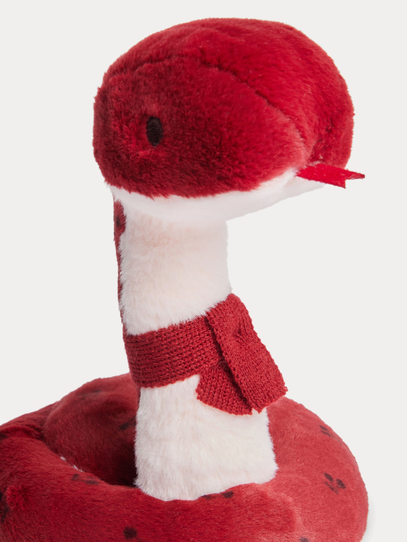 Snake plush toy with scarf