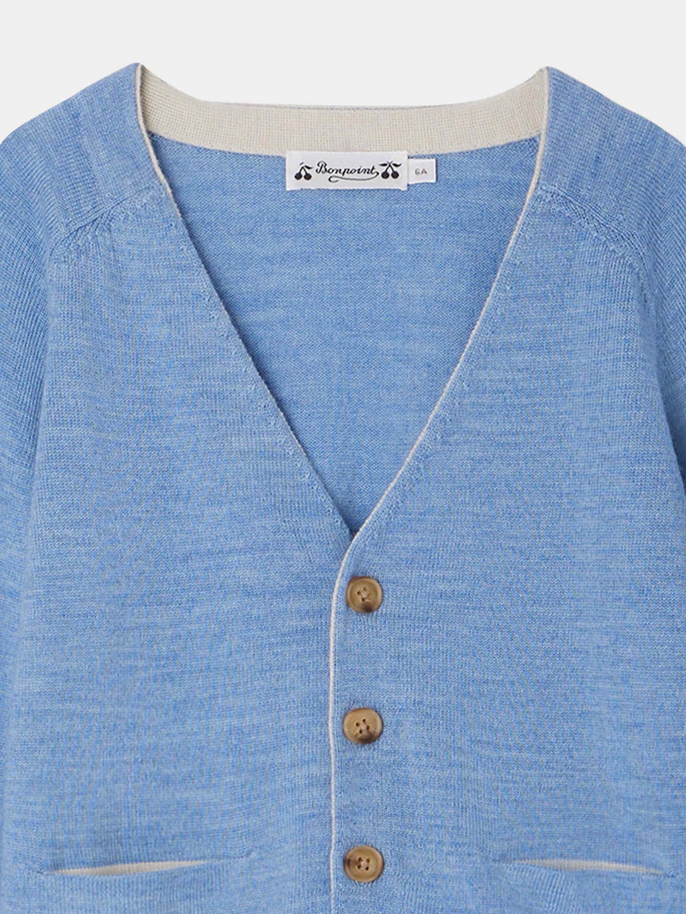 Geremy cardigan in blue wool