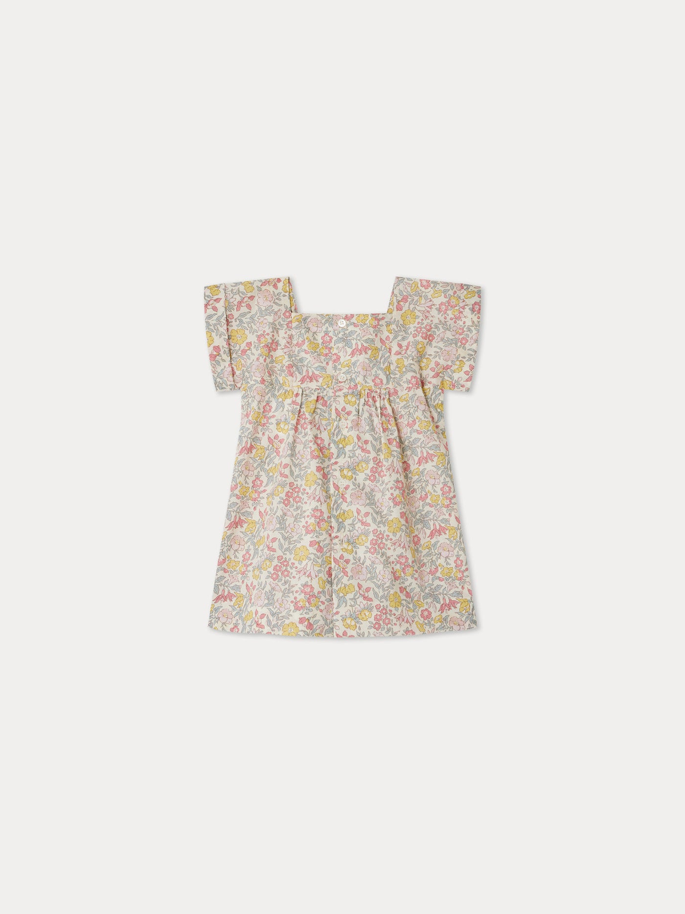 Pais Smocked Kleid rosa Blumen