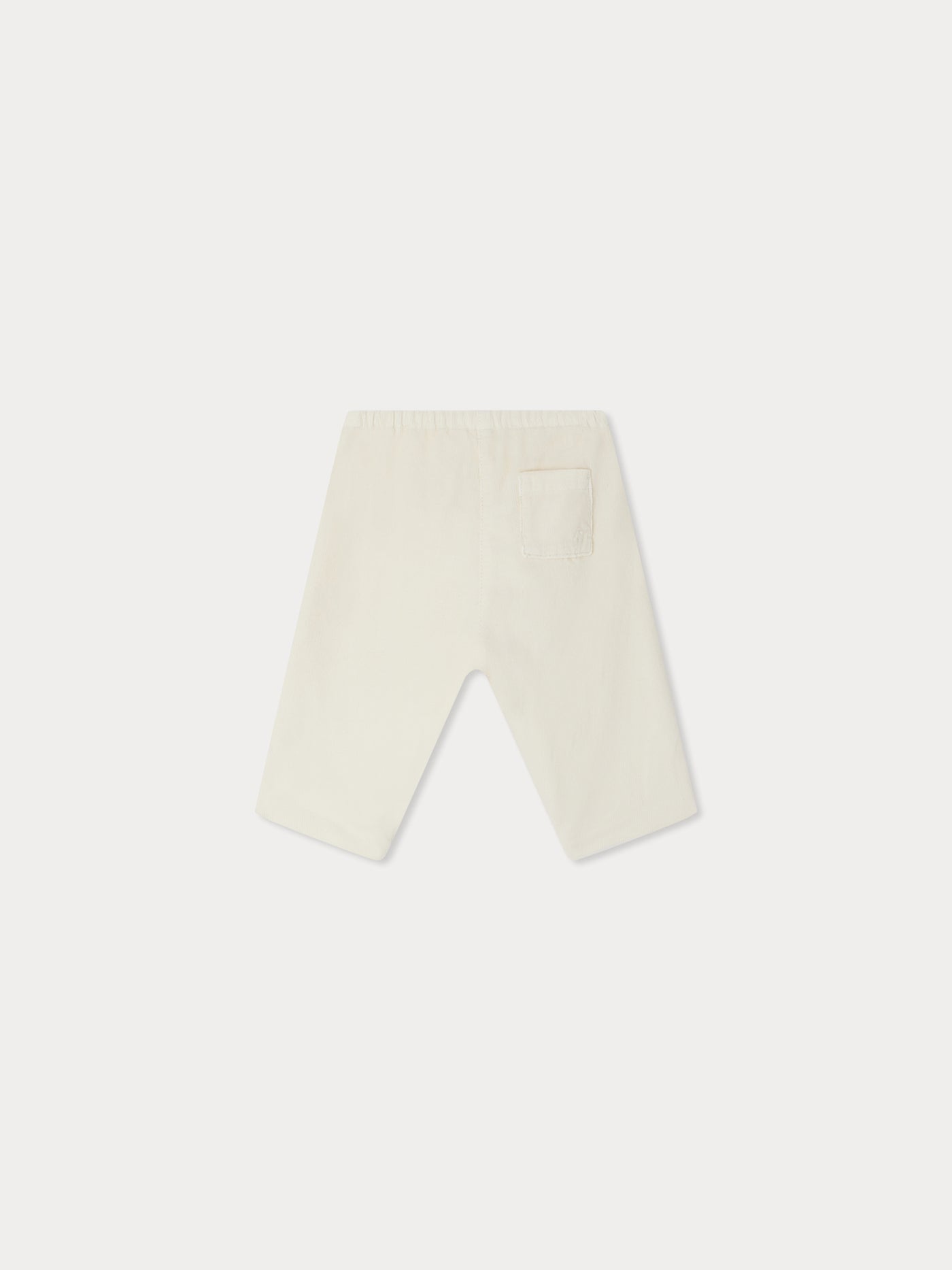 Dandy ivory velvet pants in organic cotton
