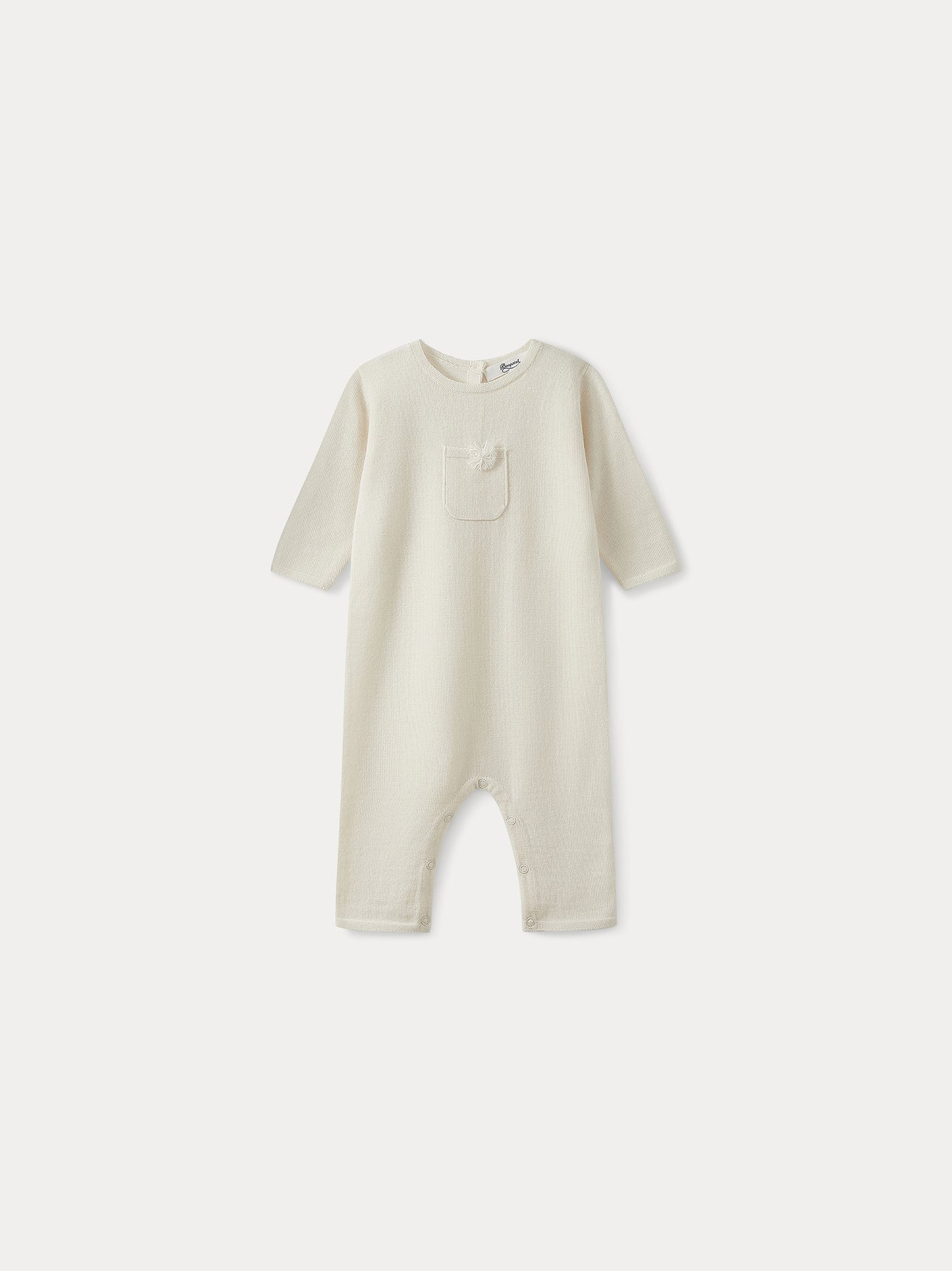 Babyspielanzug milchweiß