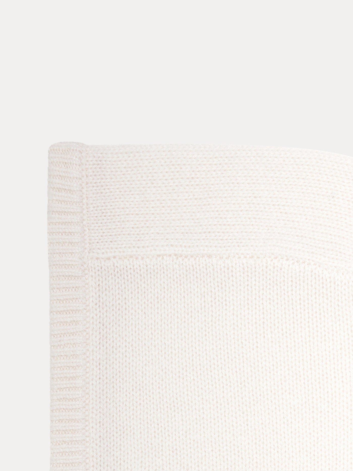 Cashmere hood for girls milk white