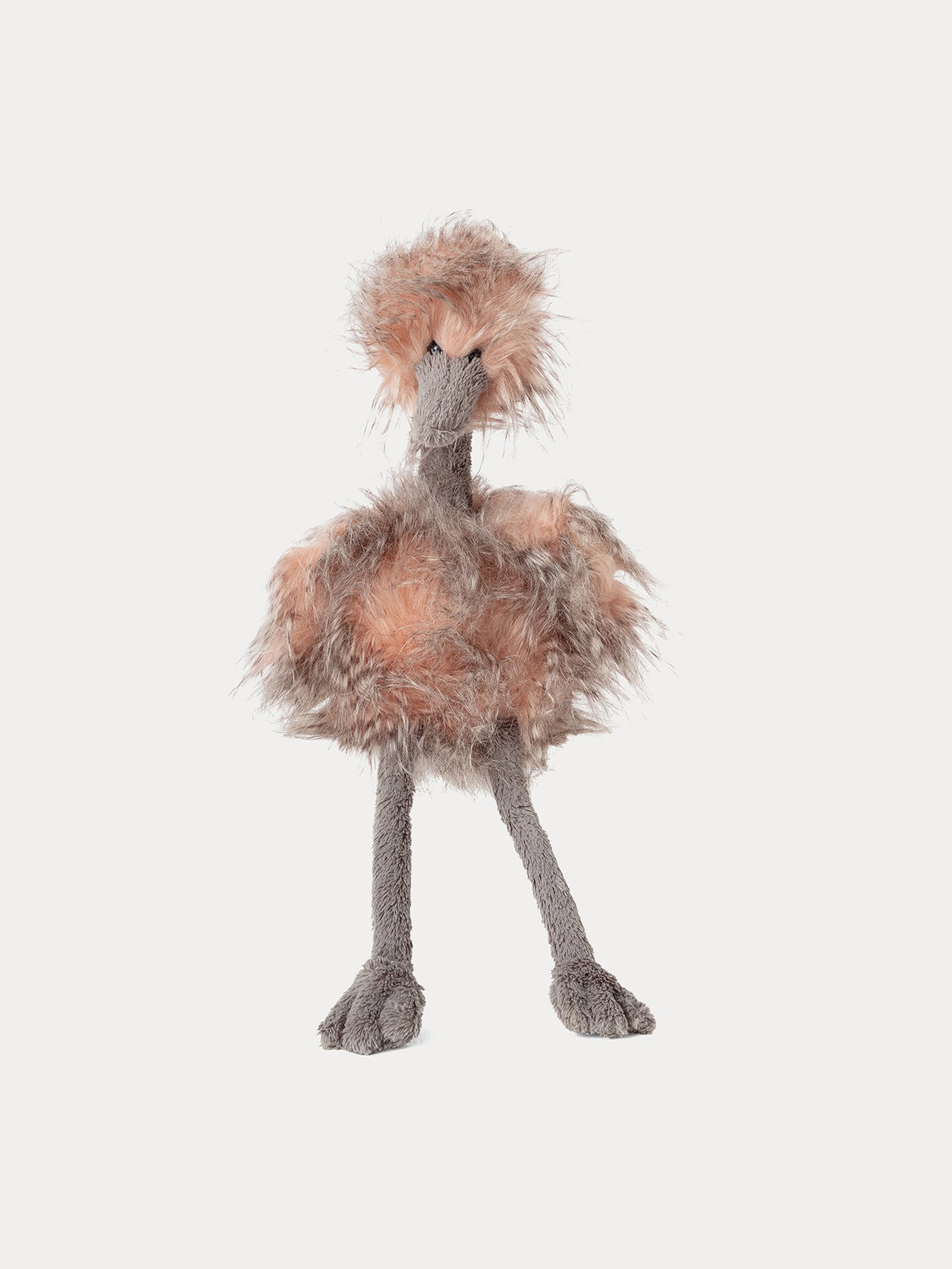 Odette ostrich cuddly toy Powder pink
