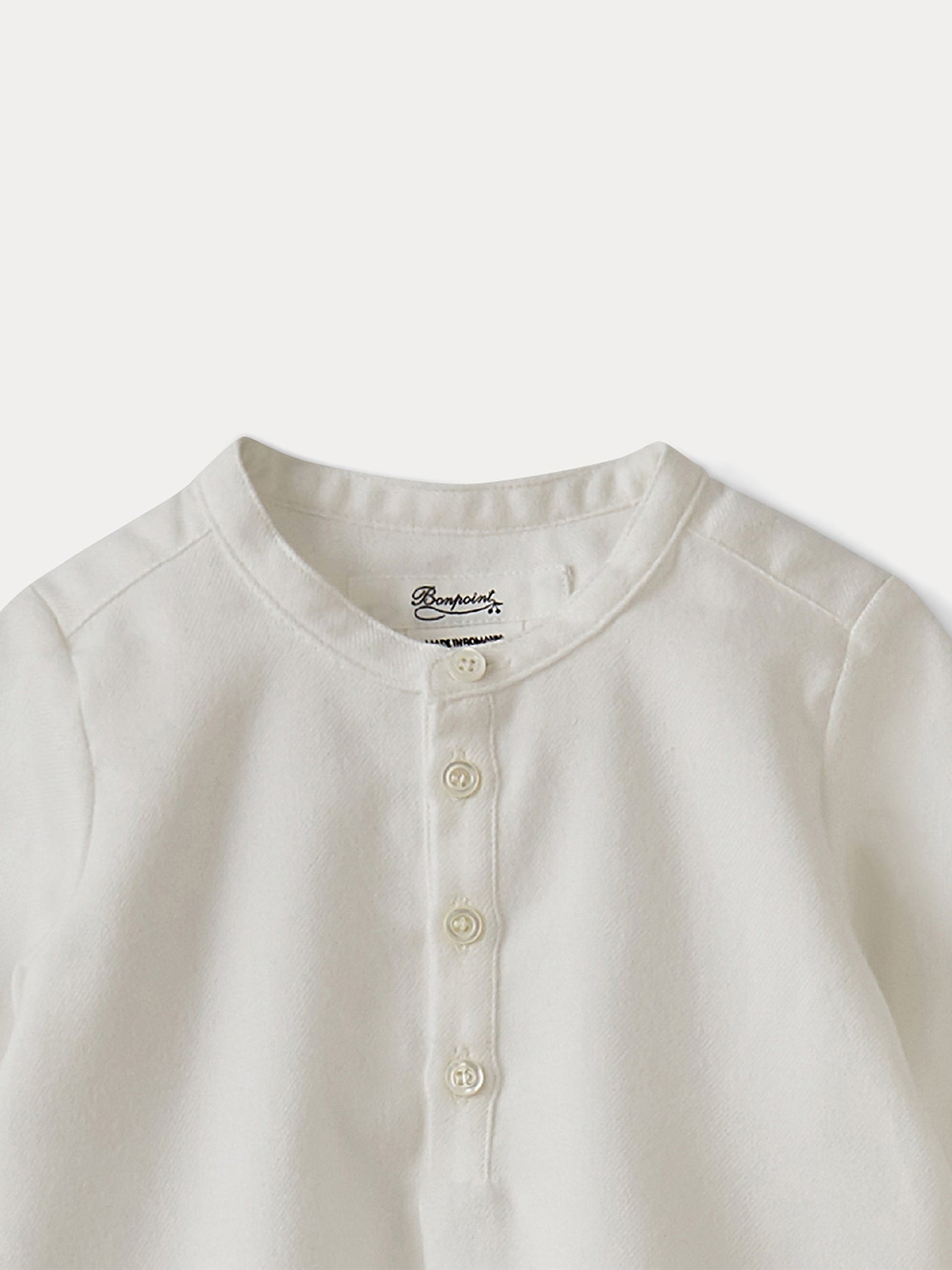 Baby Organic Cotton Shirt milk white