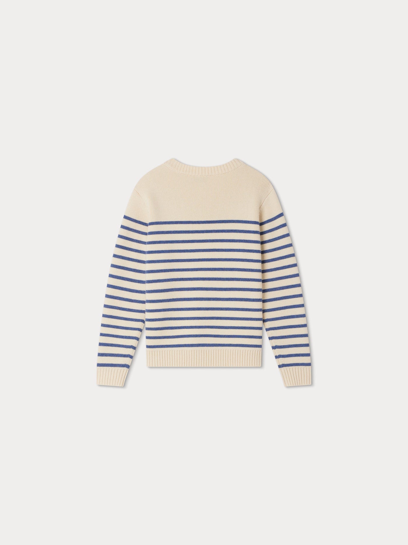 Crofton Sweater sea blue stripes