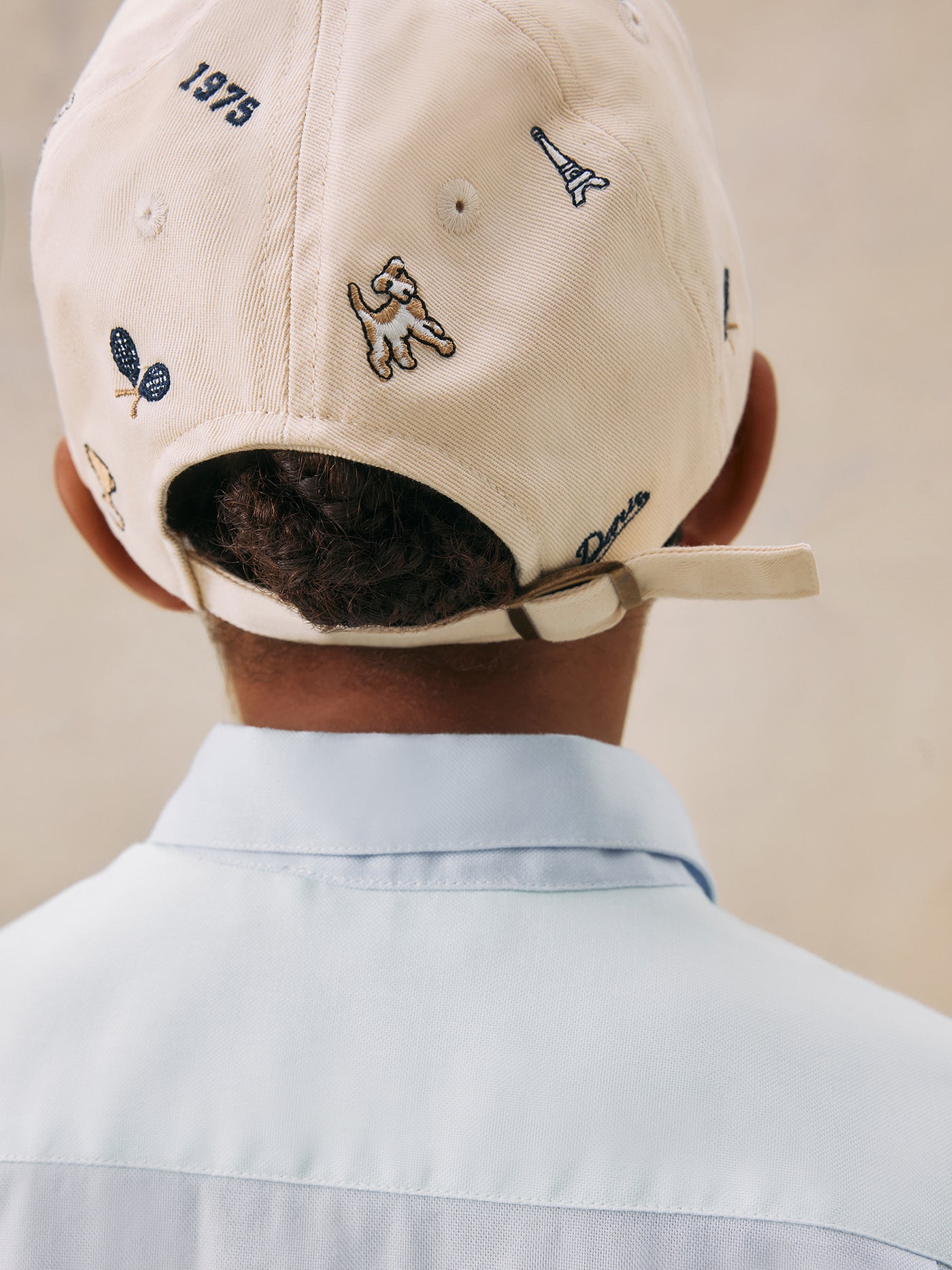 Arnold embroidered white cap