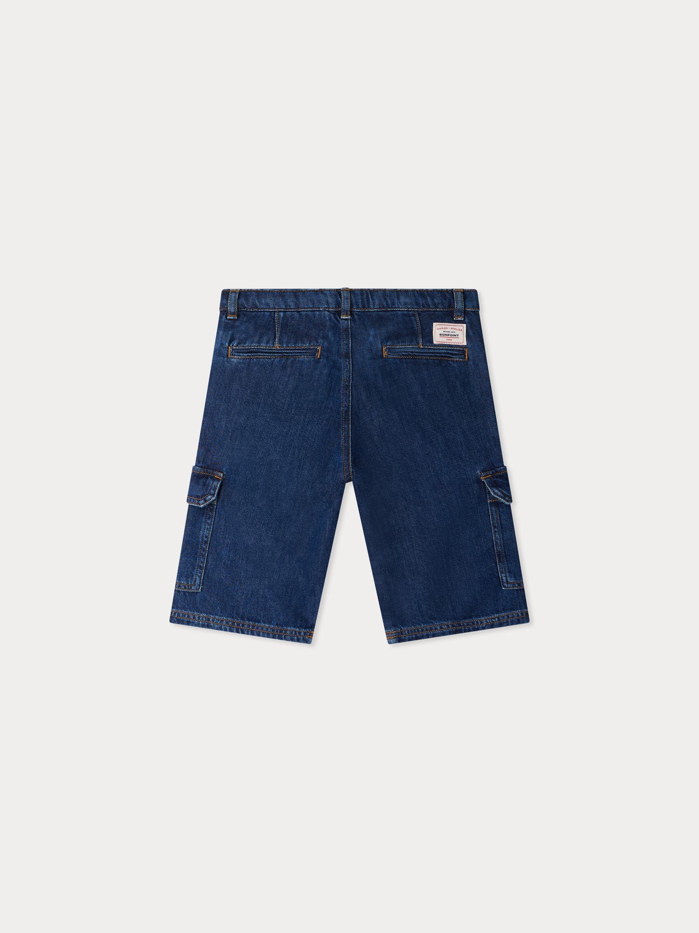 Caiman Bermuda-Shorts mit Taschen aus blauen Denim