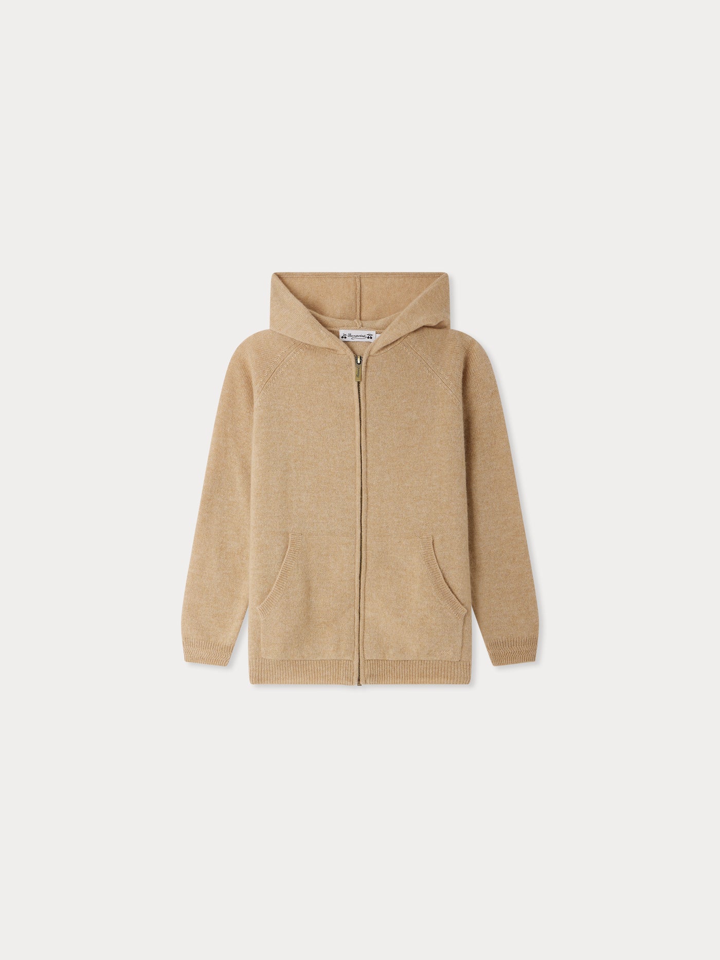 Elyan Strickjacke mit Kapuze und Ellbogenpatches