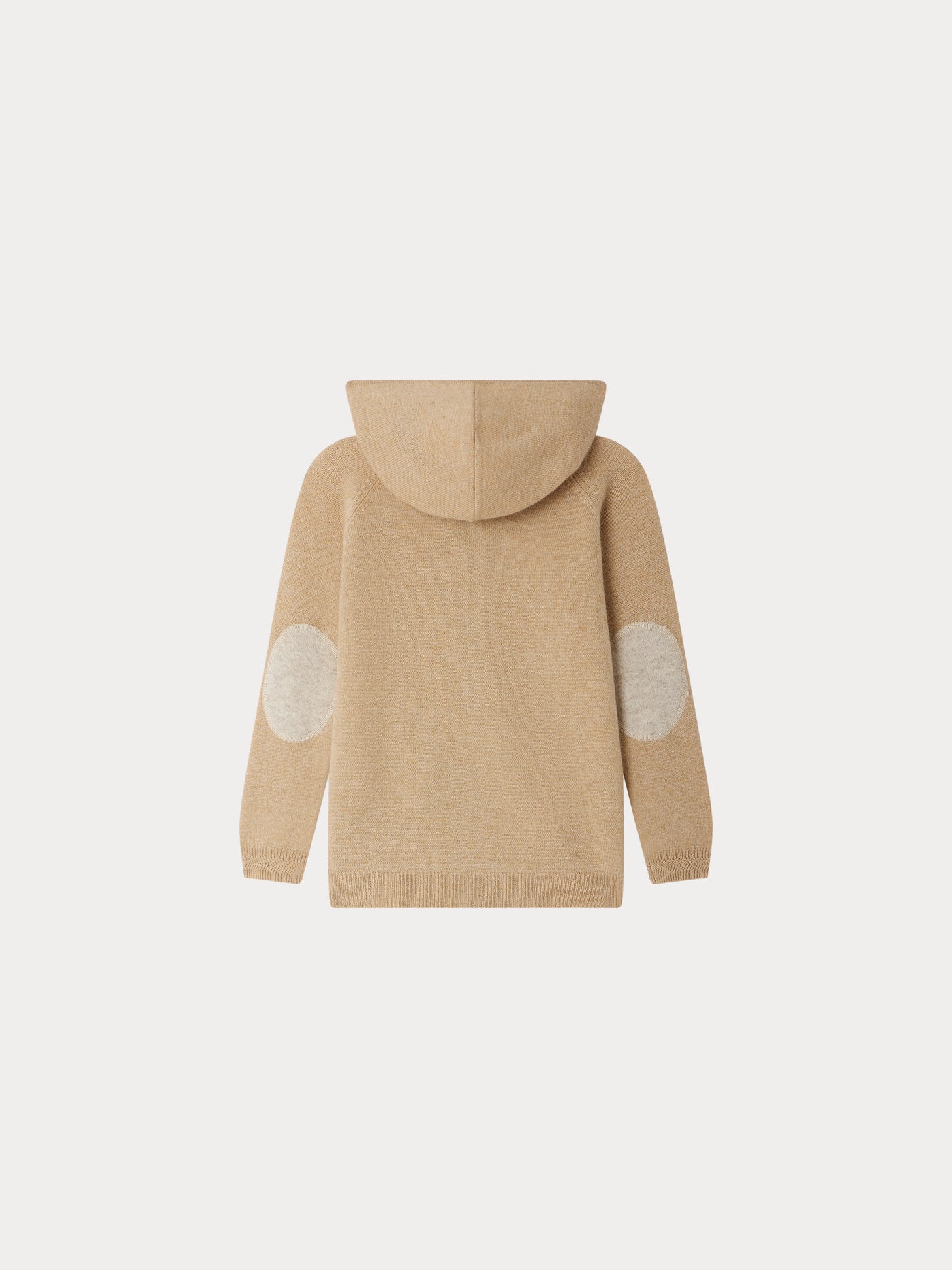 Elyan Strickjacke mit Kapuze und Ellbogenpatches