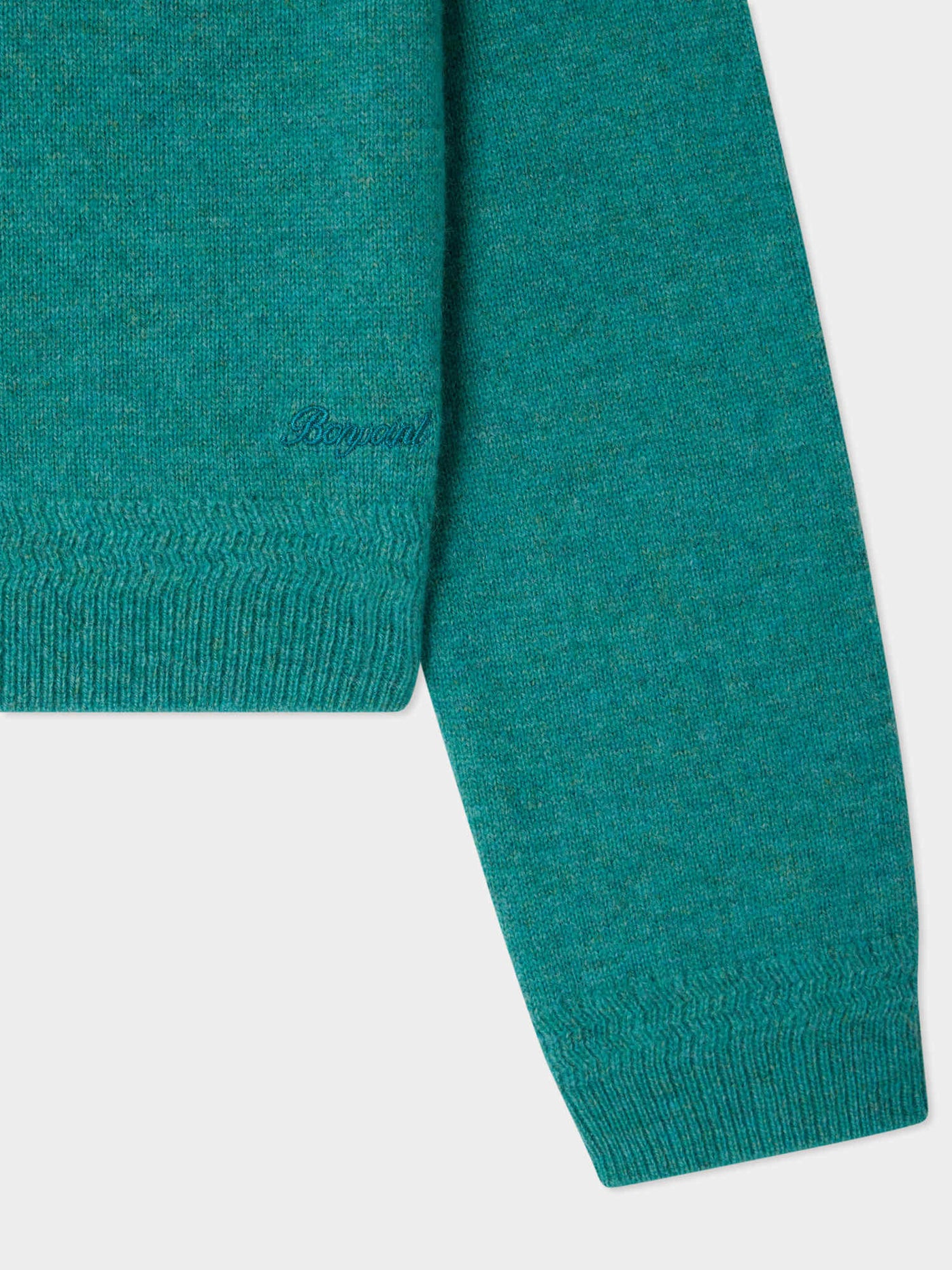 Emerson cashmere sweater with contrasting elbow patches