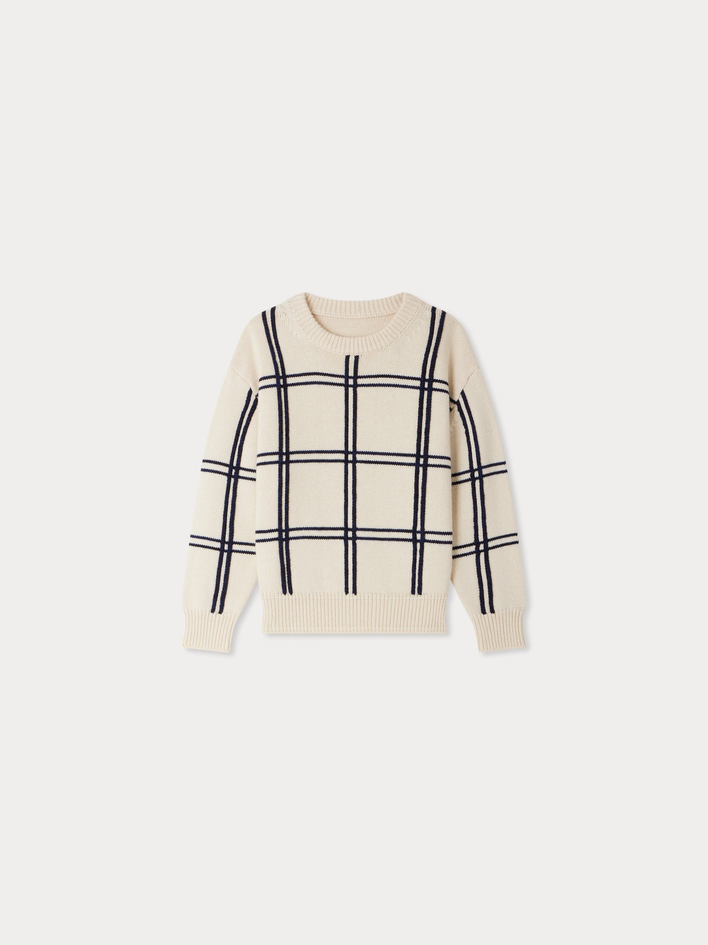 Erwin embroidered sweater with stripes