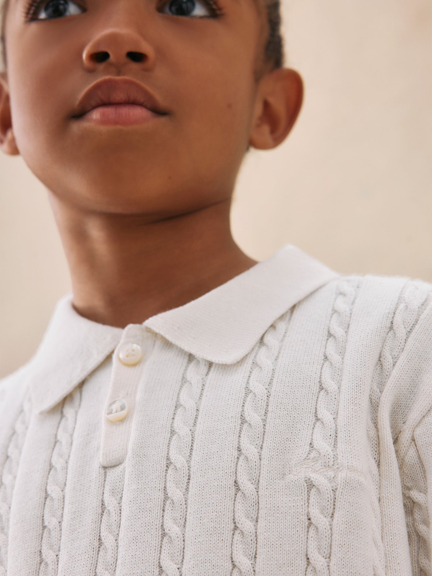 Elendir Cashmere-Polo mit Kabeln
