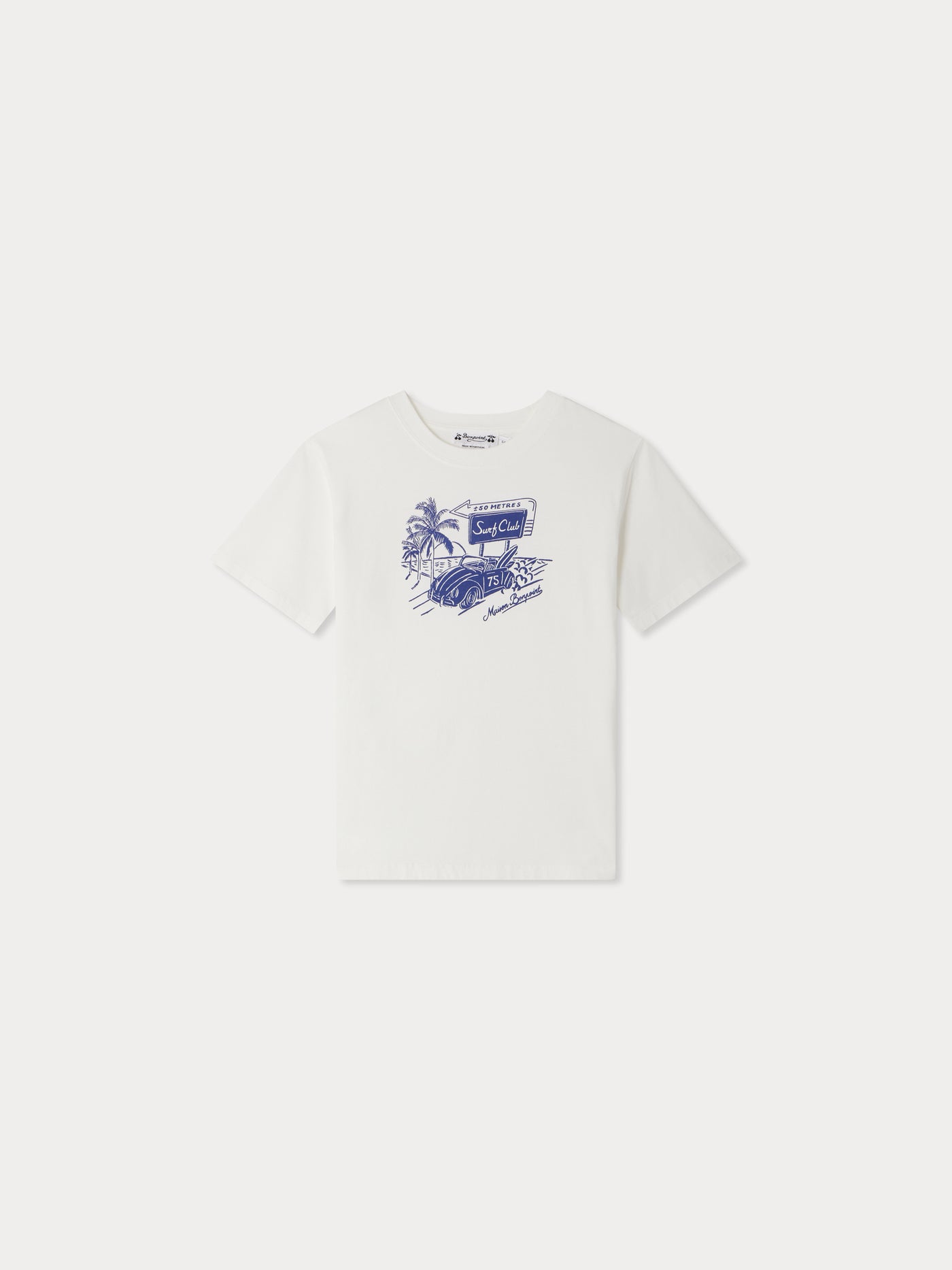 Thibald t-shirt with car print in organic cotton