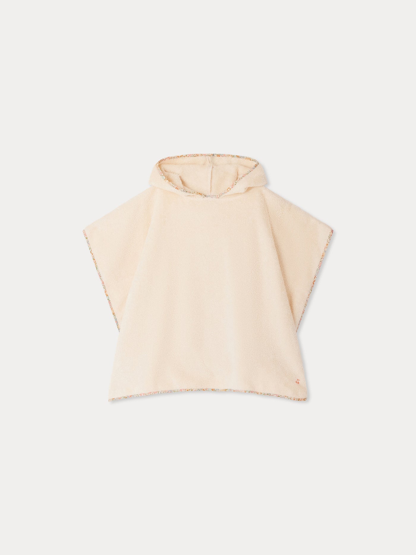 Eneri Badponcho mit Liberty-Stoffbesatz