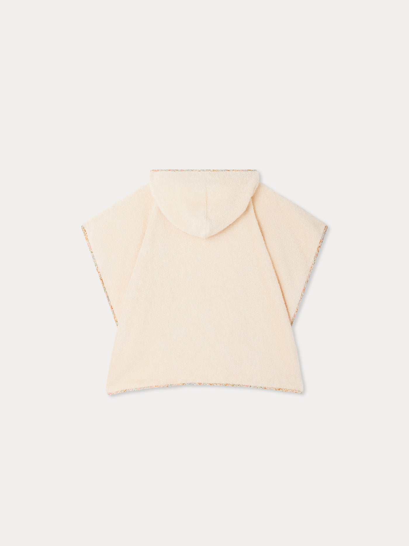 Eneri Badponcho mit Liberty-Stoffbesatz