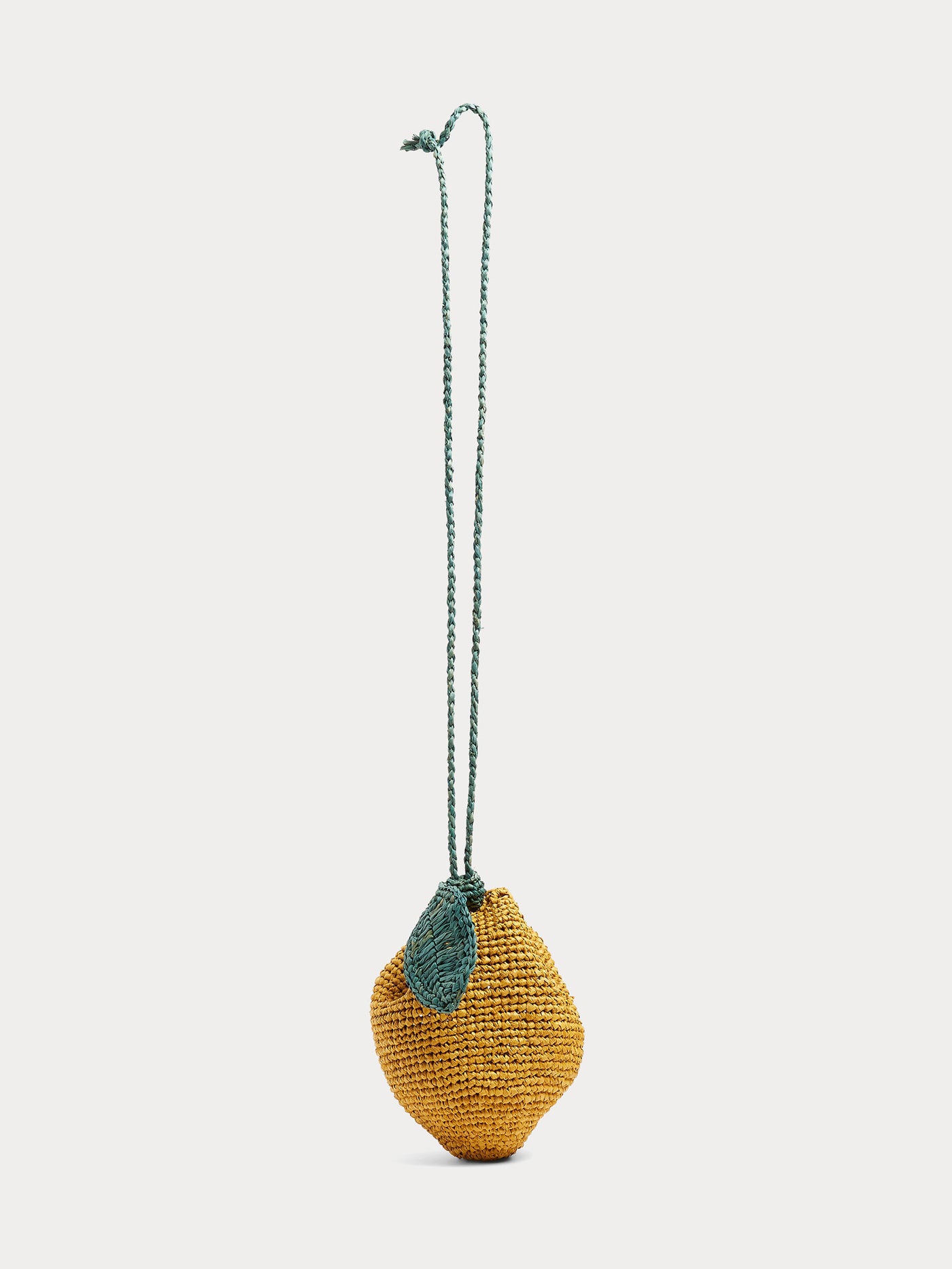 Eleni Rafia-Tasche mit Zitronen-Detail