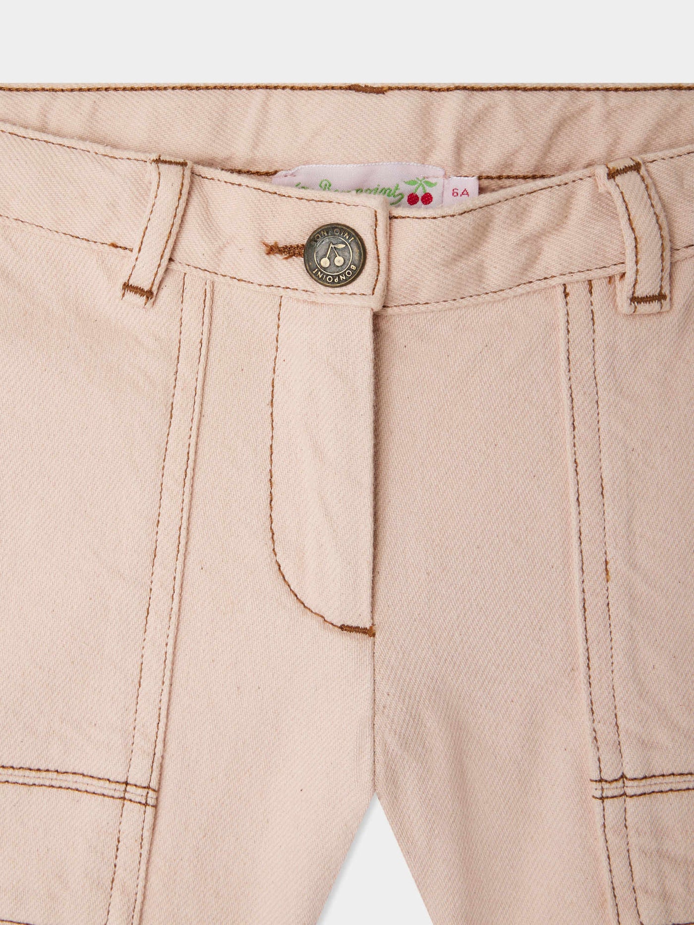 Emira shorts with pockets in pink denim