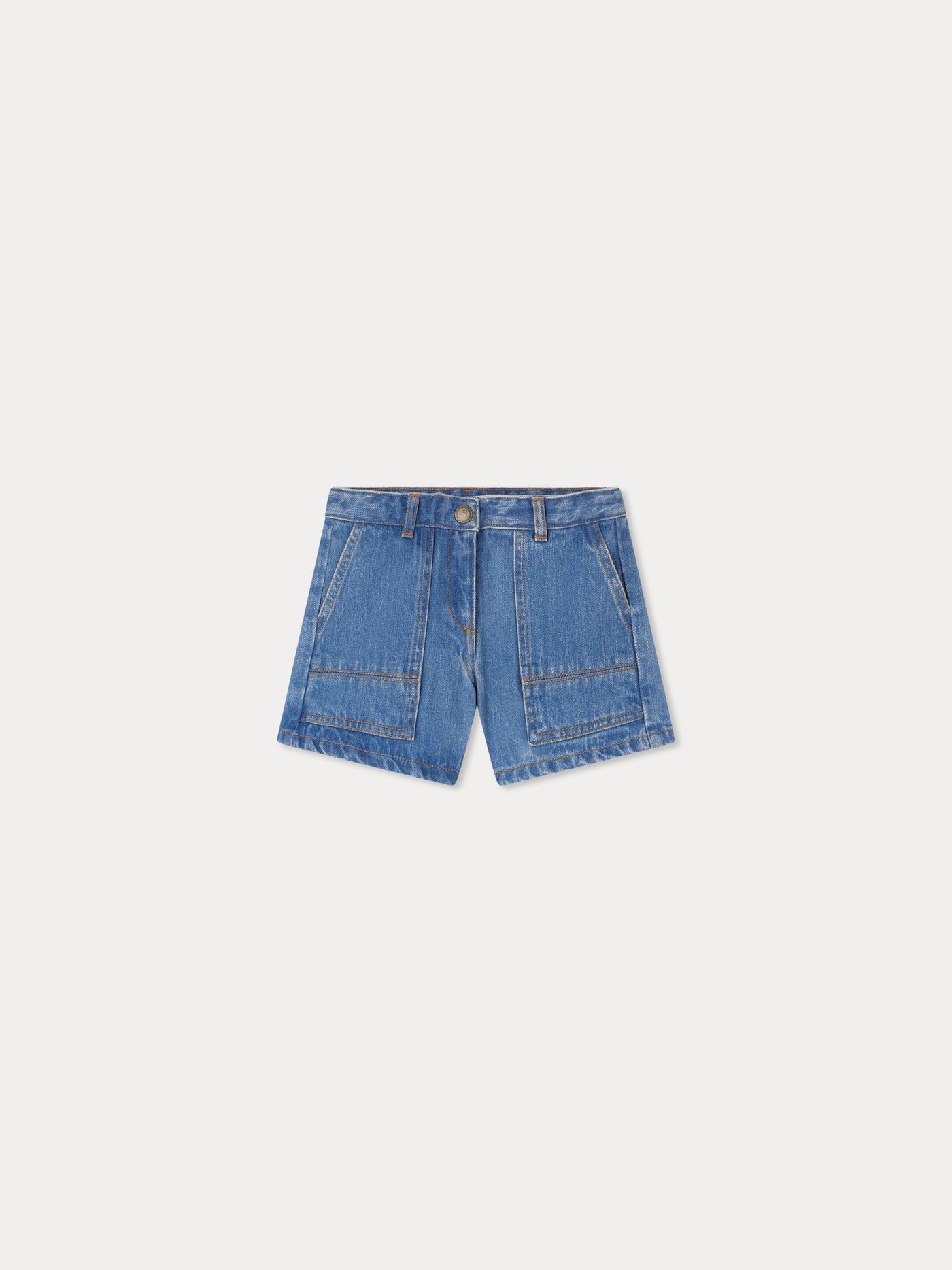 Emira shorts with pockets in blue denim