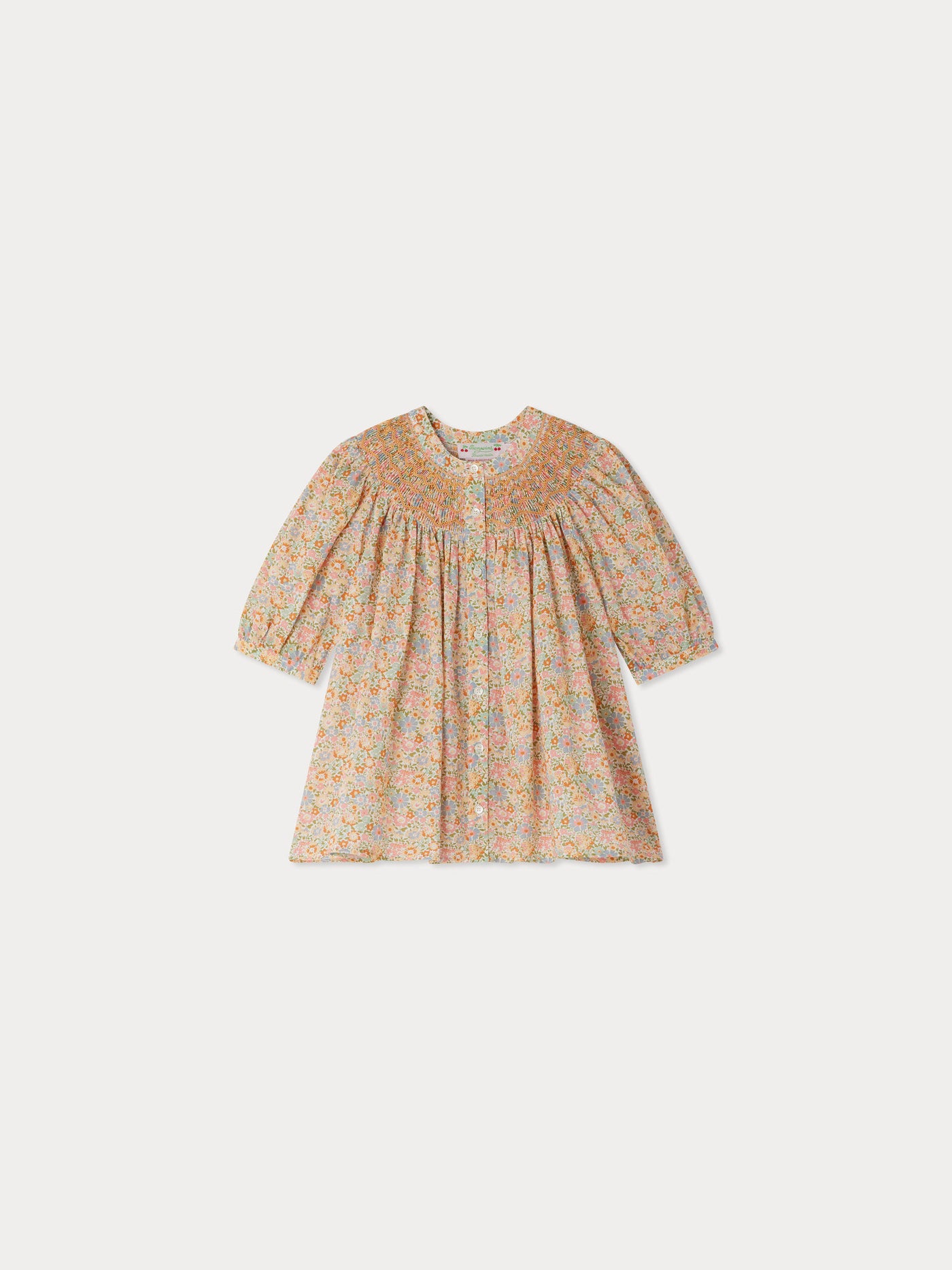 Elouane geraffte Bluse aus Liberty-Stoffen