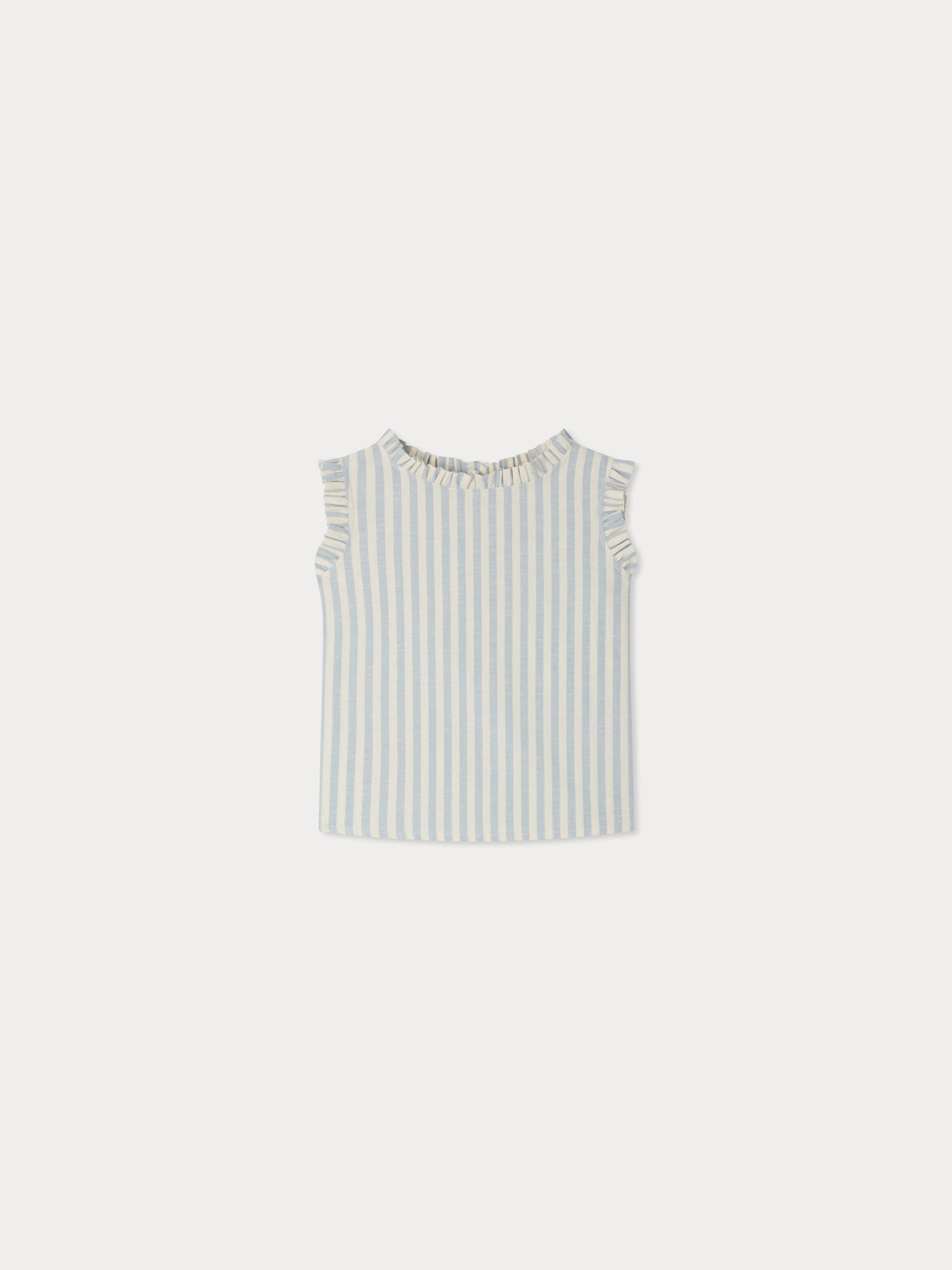 Lou striped blouse with ruffles