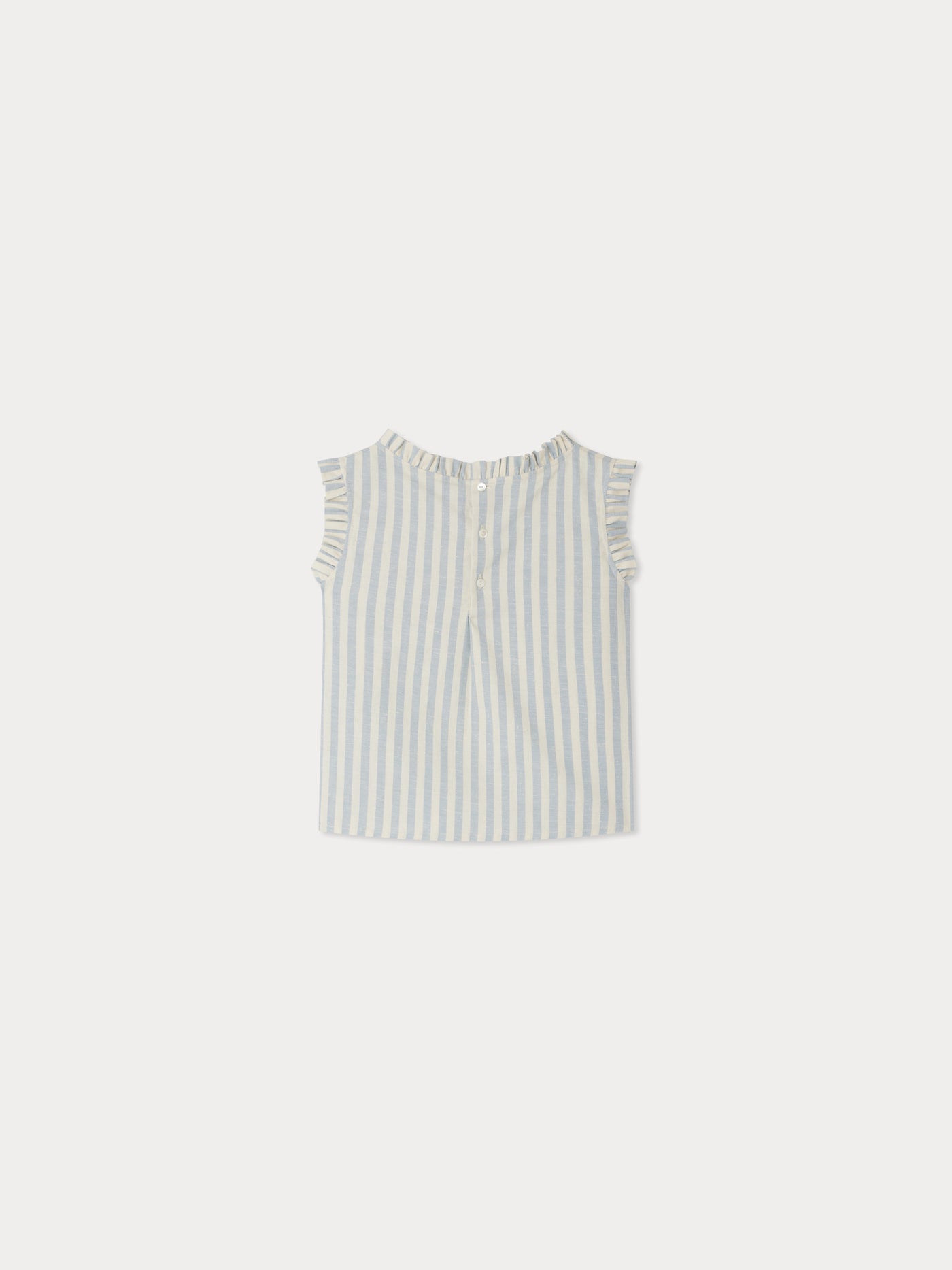 Lou striped blouse with ruffles