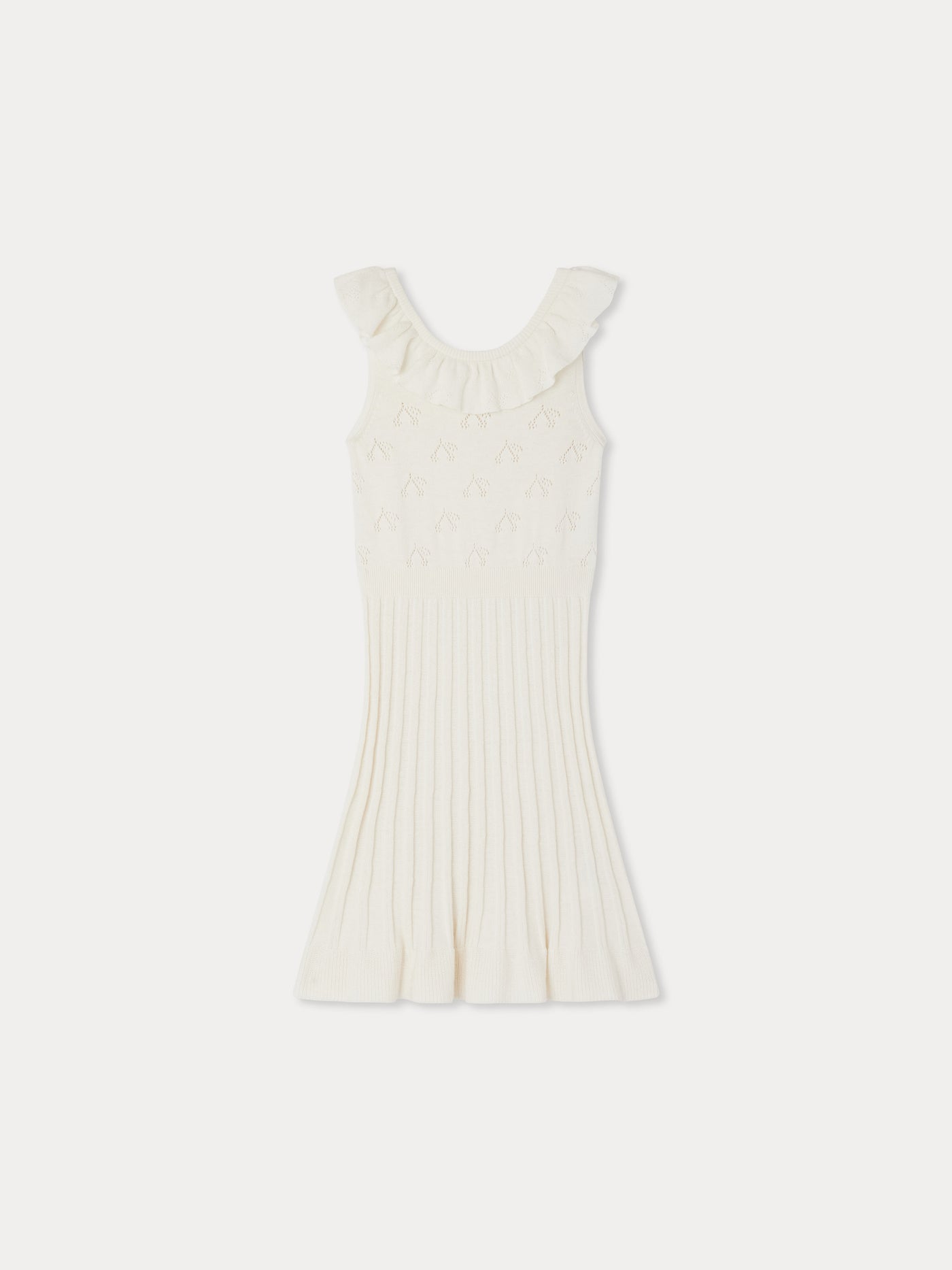 Ebyle dress openwork with ruffles