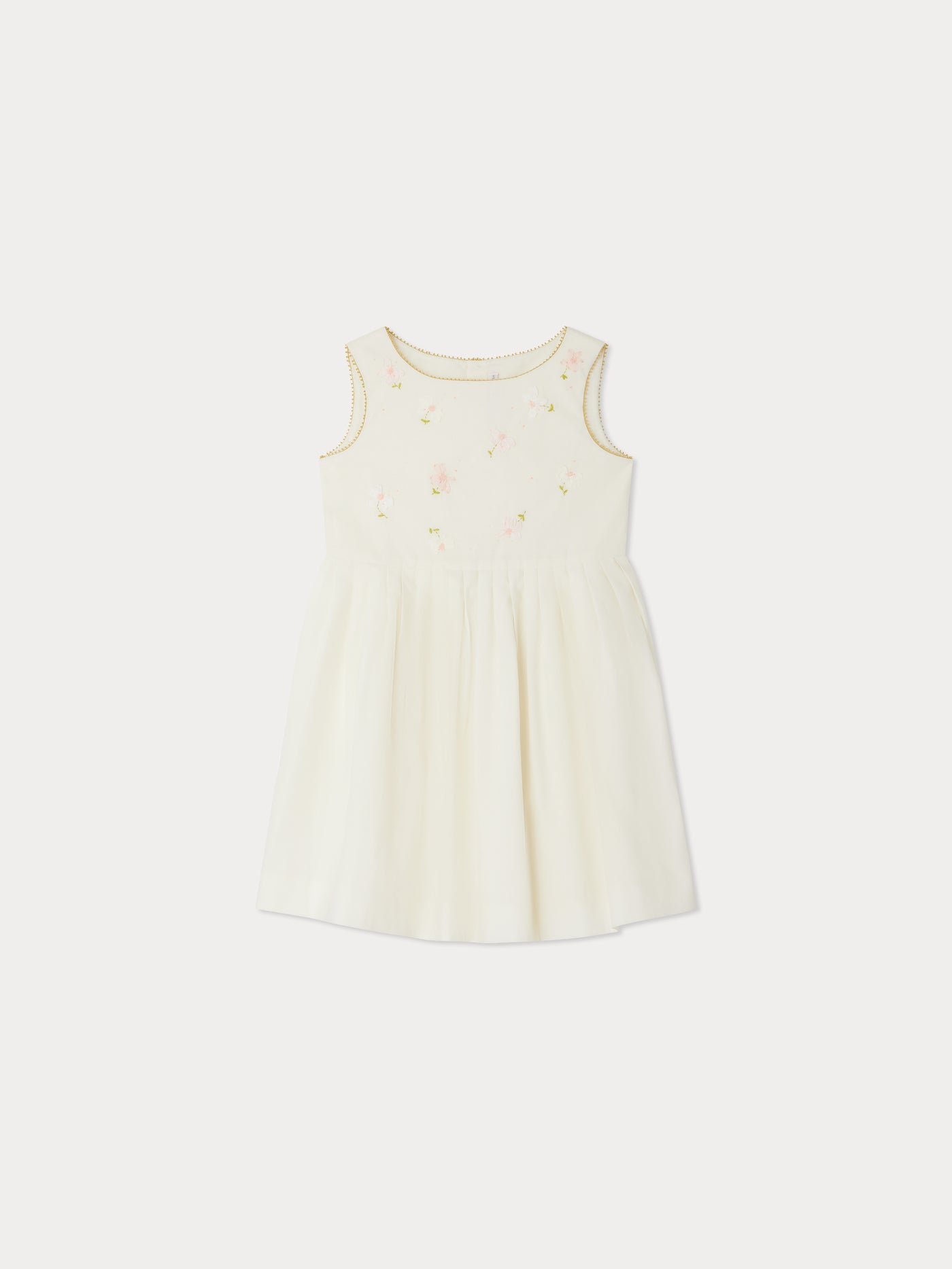 Alina besticktes Kleid aus Popeline