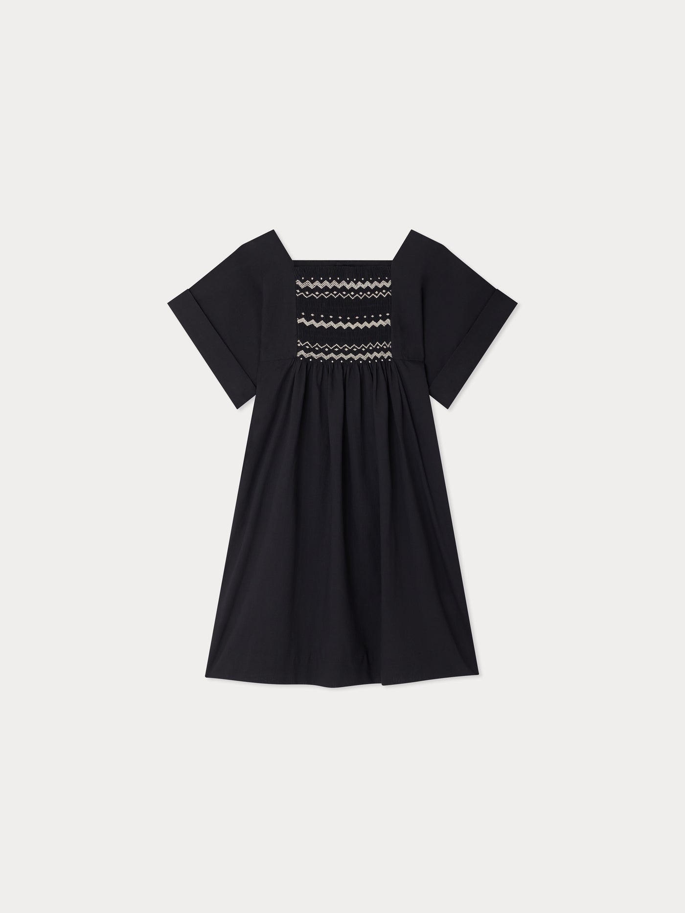 Bauernsmockkleid aus Baumwollvoile