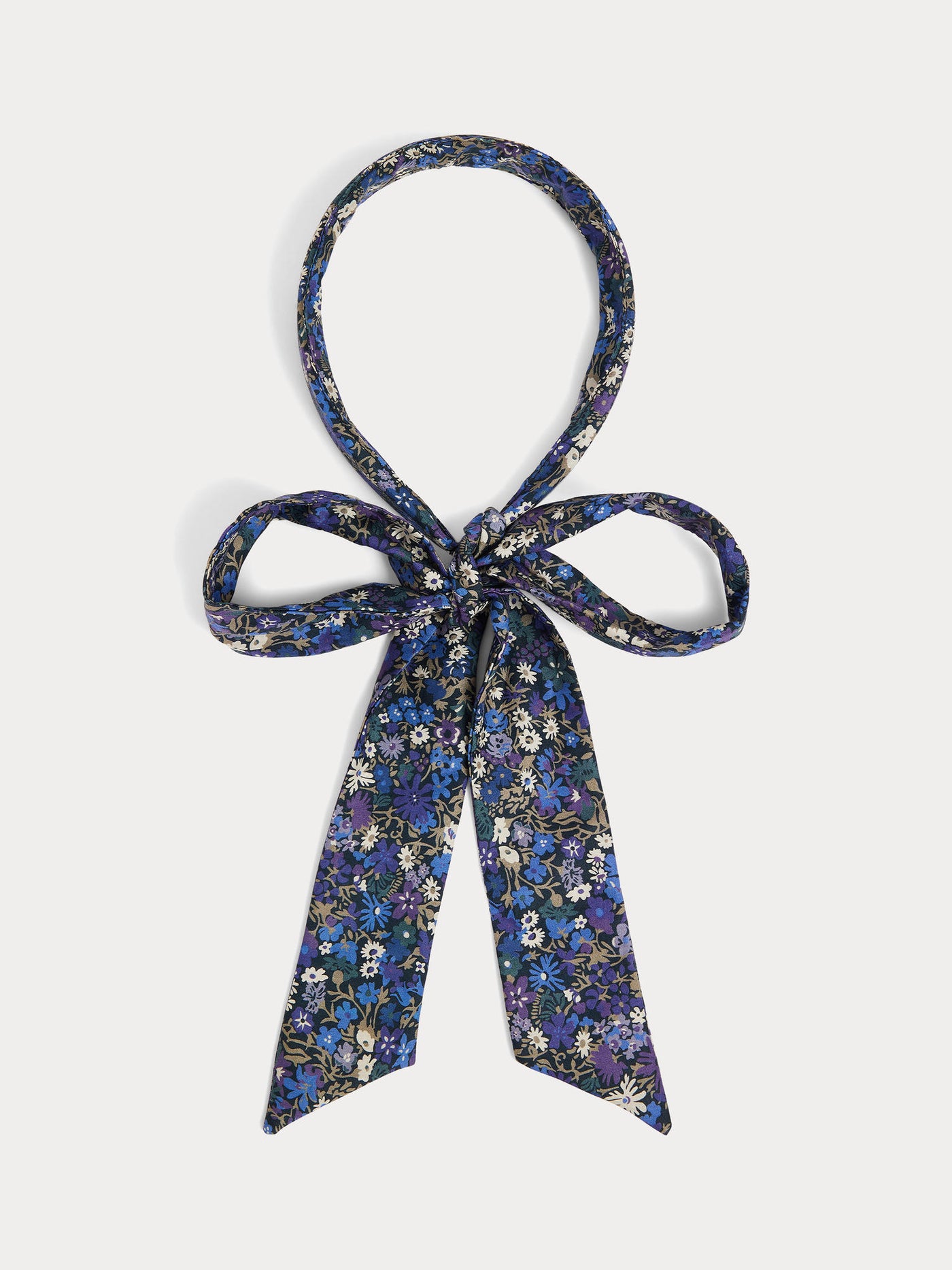 Anafi-Stirnband aus blauer Liberty-Stoff