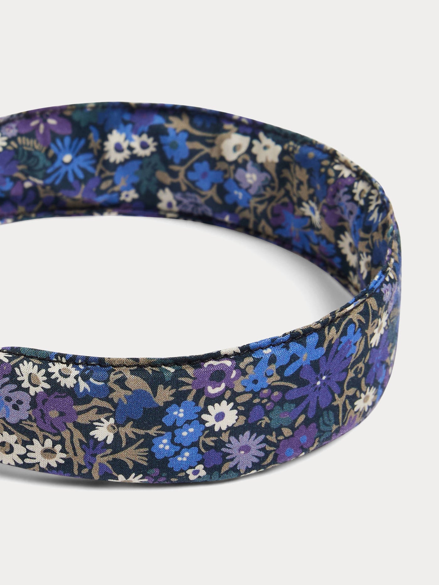 Anafi headband in blue Liberty fabric