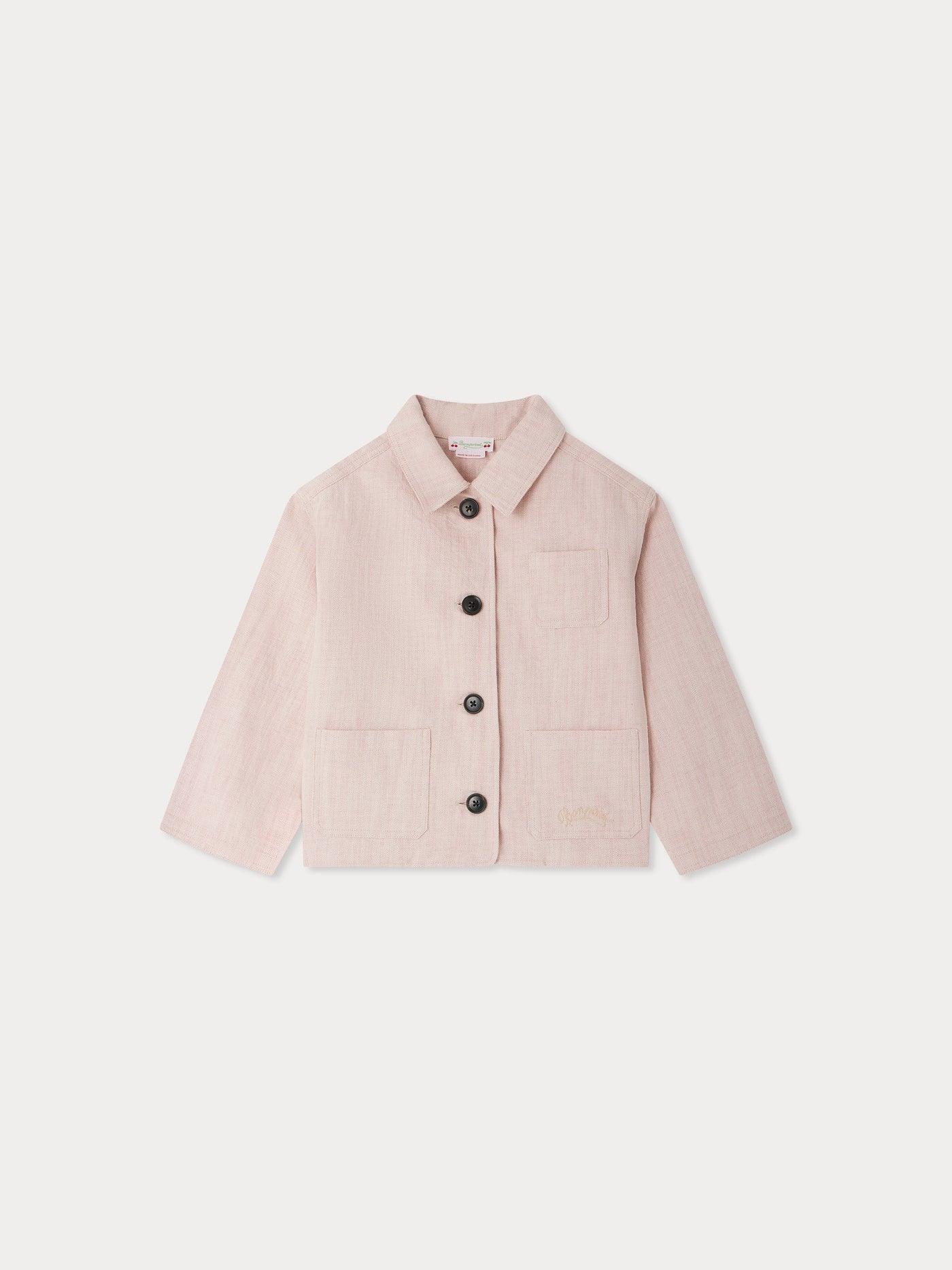 Edith-Jacke aus besticktem Leinen