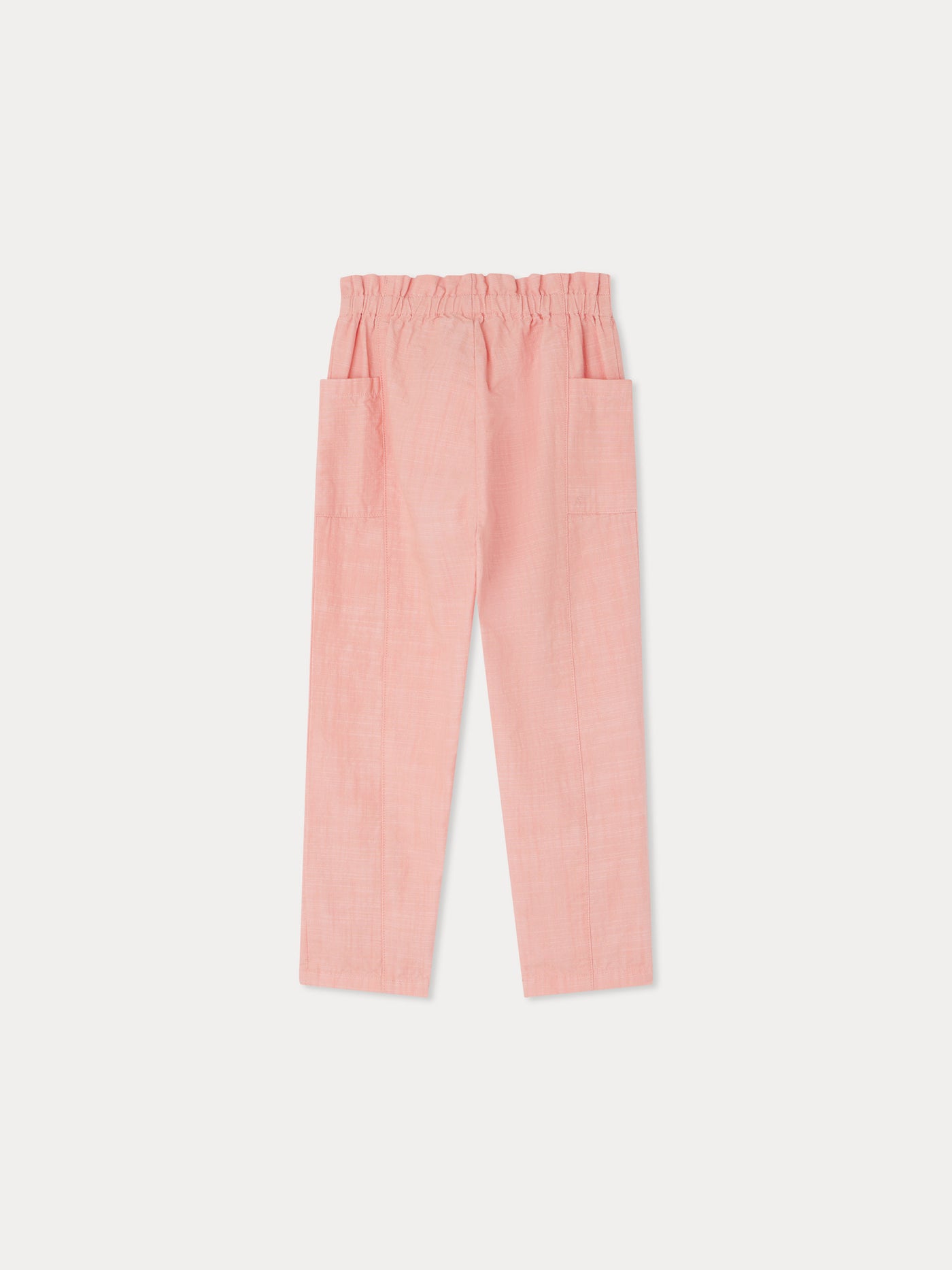 Tiche embroidered pants in chambray