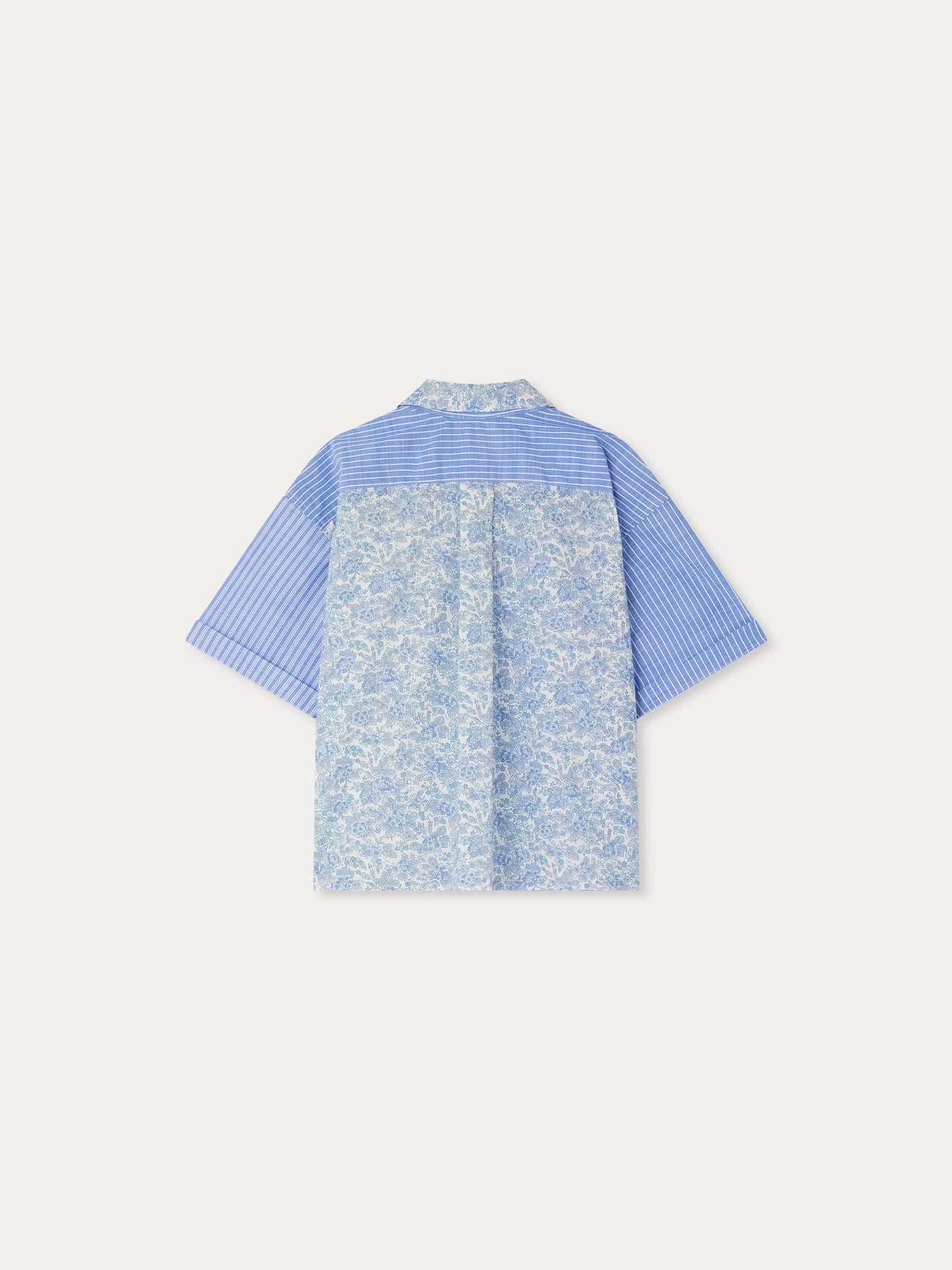 Elyas loose-fitting shirt in patchwork