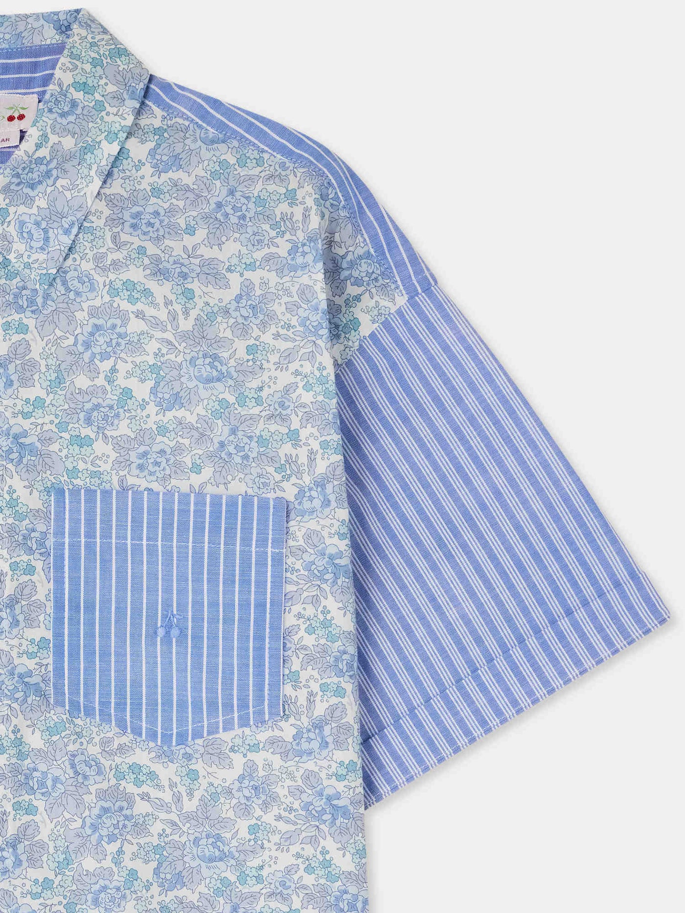 Elyas loose-fitting shirt in patchwork